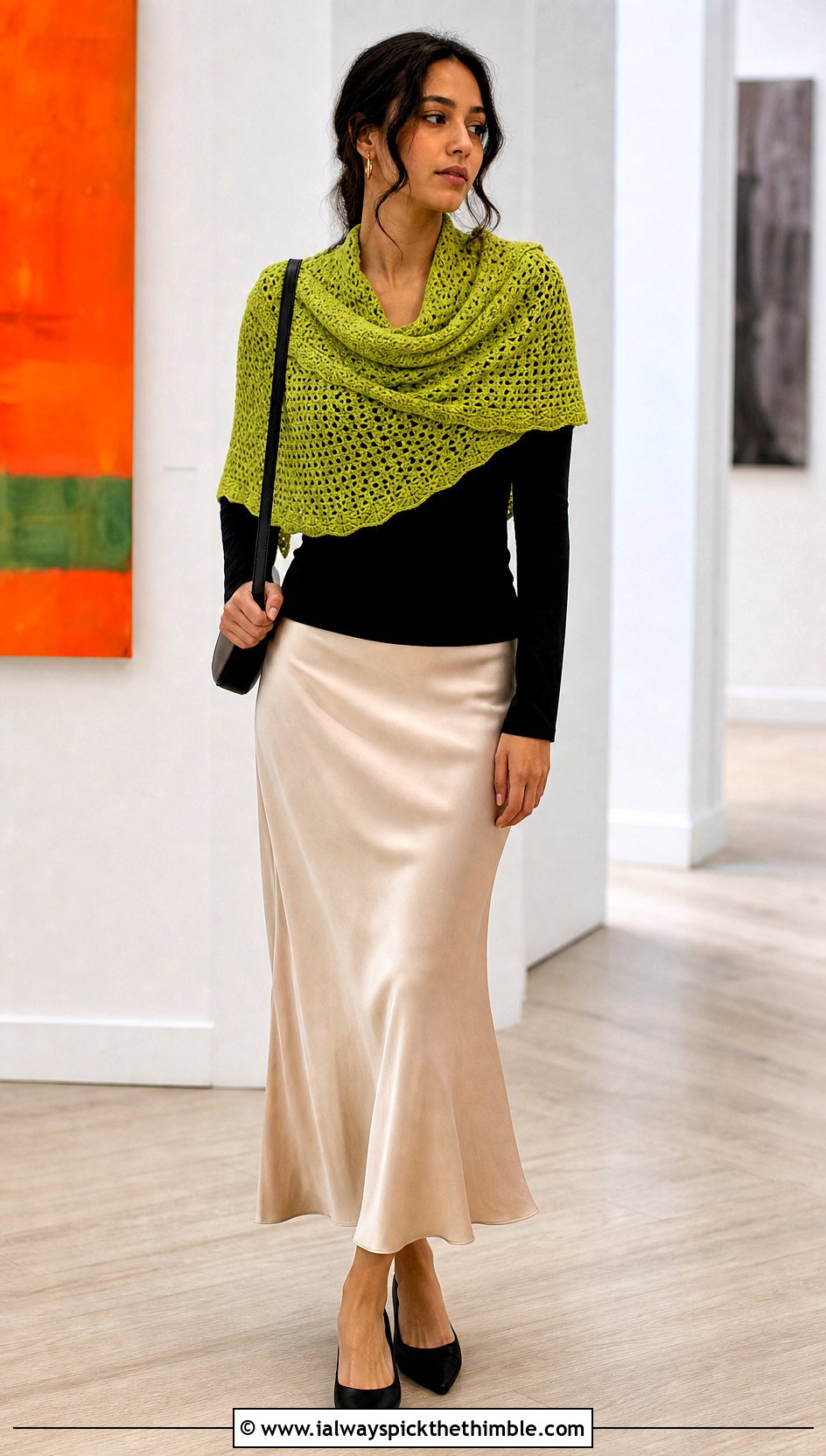 Cowl Neck Crochet Caplet Shawl With Slip Skirt - 20 crochet caplet shawl outfit ideas