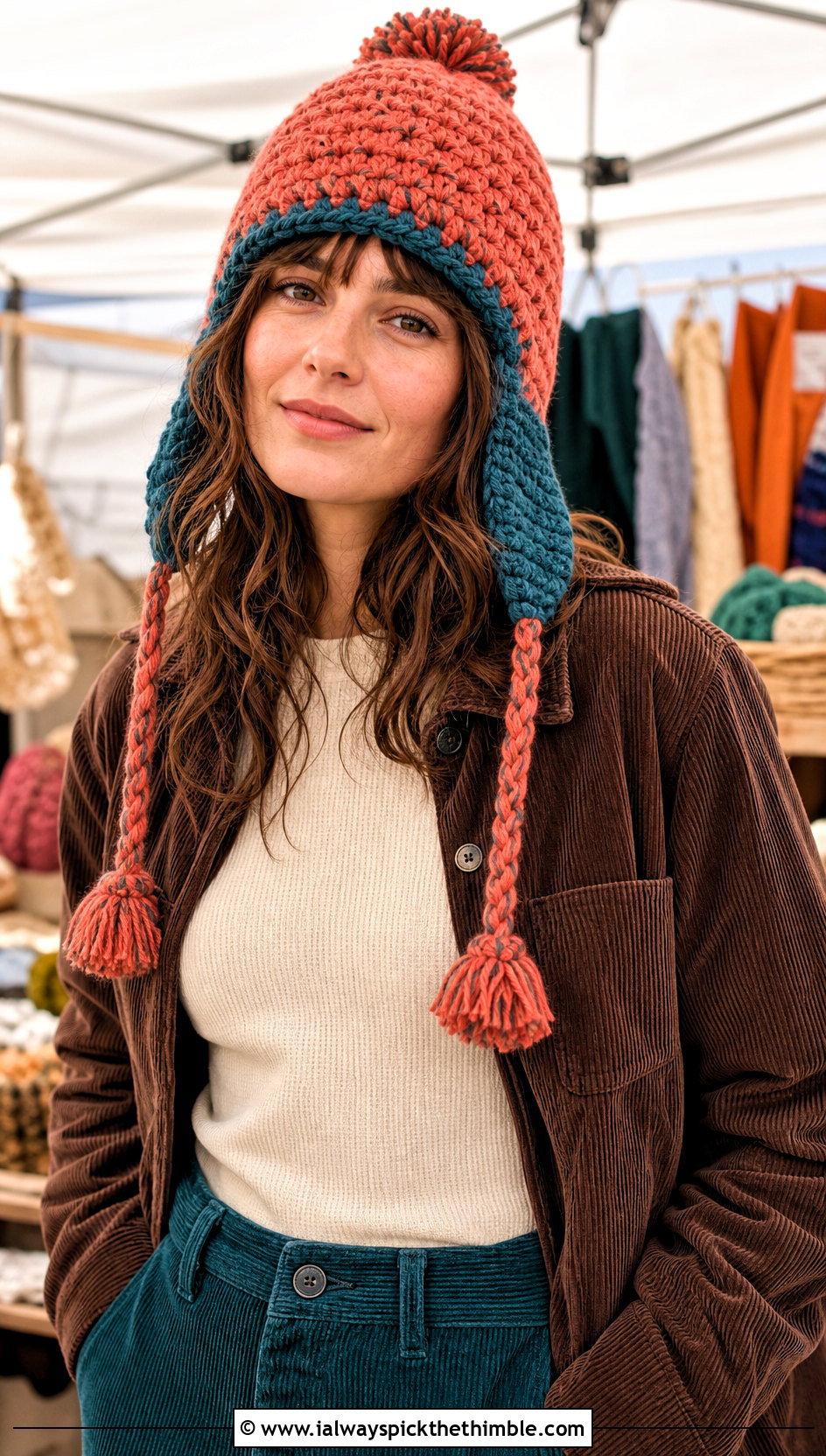 Craig Tassel Earflap Crochet Hat With Corduroy Outfit - 20 Crochet South Park Hat outfit ideas
