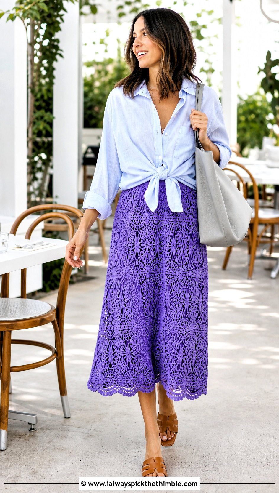 Crochet A Line Skirt With Oversized Shirt - 20 crochet womens clothes and outfit ideas