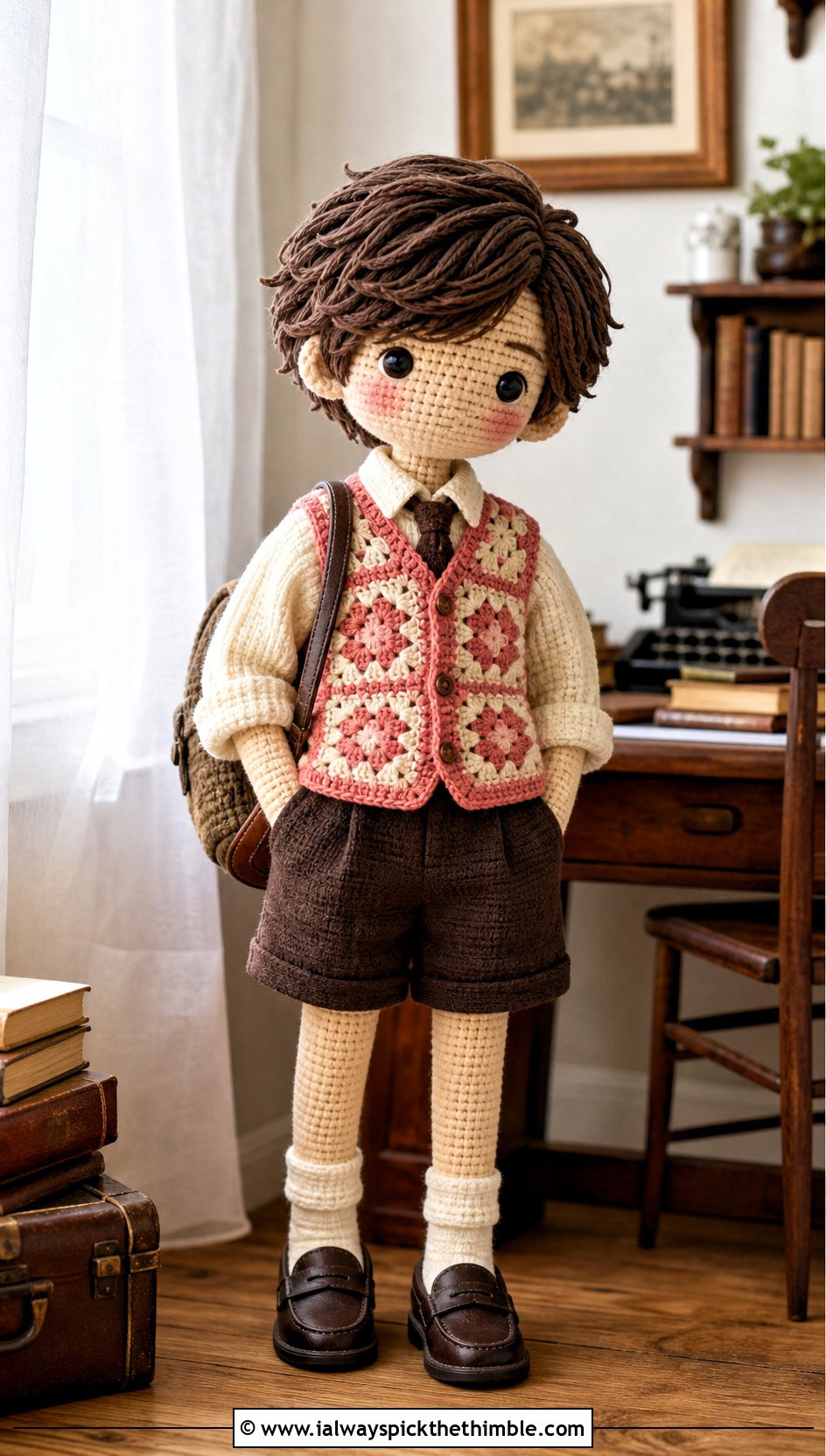 Crochet Amigurumi Doll Granny Square Vest Outfit - 20 Crochet Amigurumi Doll Clothes and outfit ideas