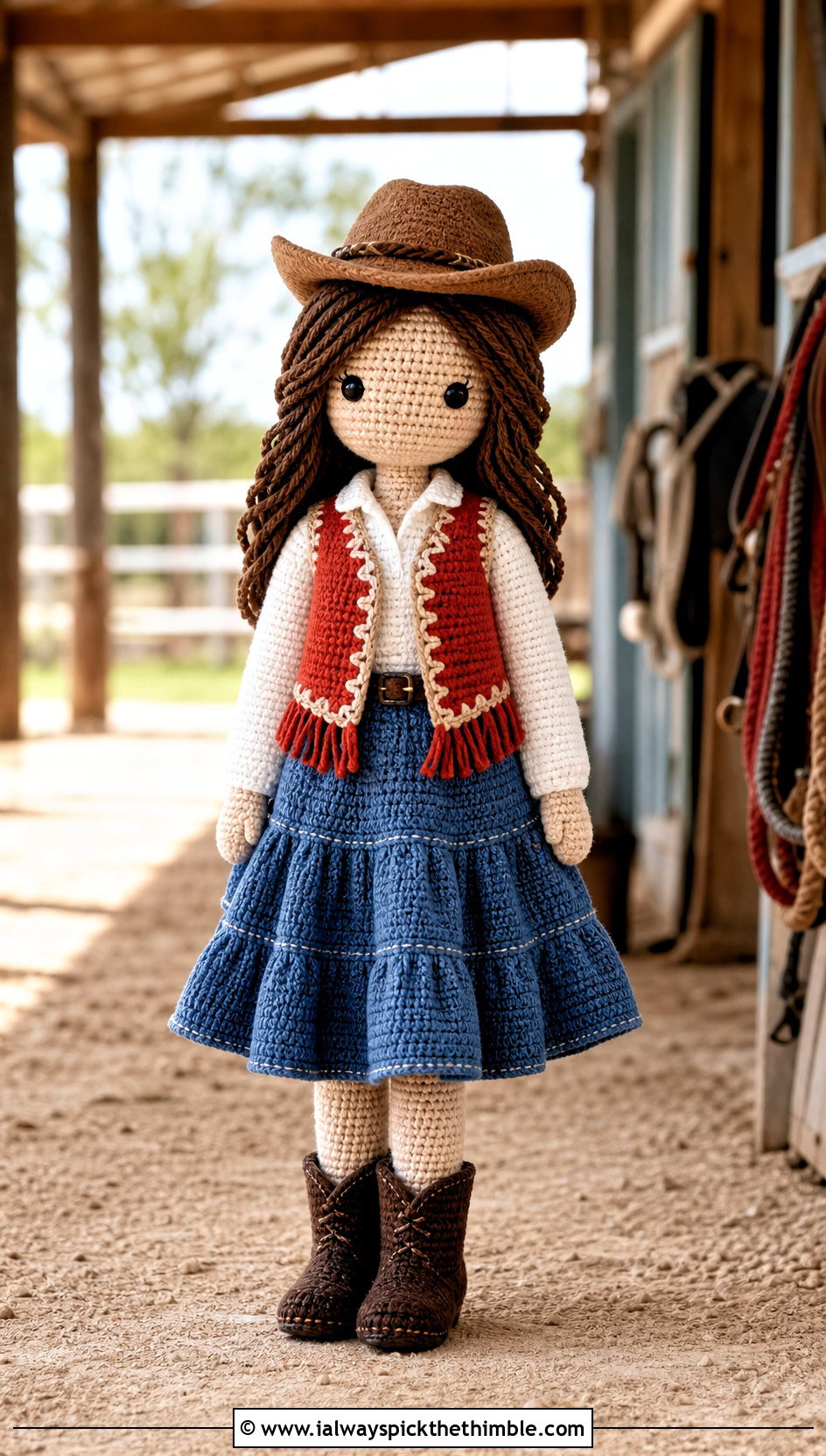 Crochet Amigurumi Doll Western Vest Outfit - 20 Crochet Amigurumi Doll Clothes and outfit ideas