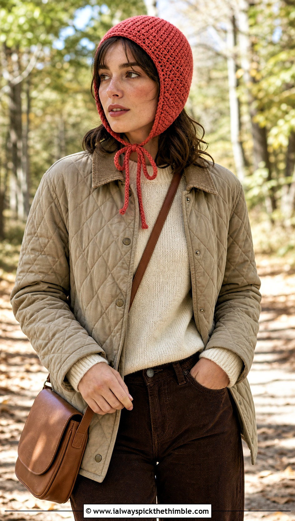 Crochet Aviator Hat With Quilted Jacket And Corduroy Pants - 20 Wool Crochet Hat outfit ideas