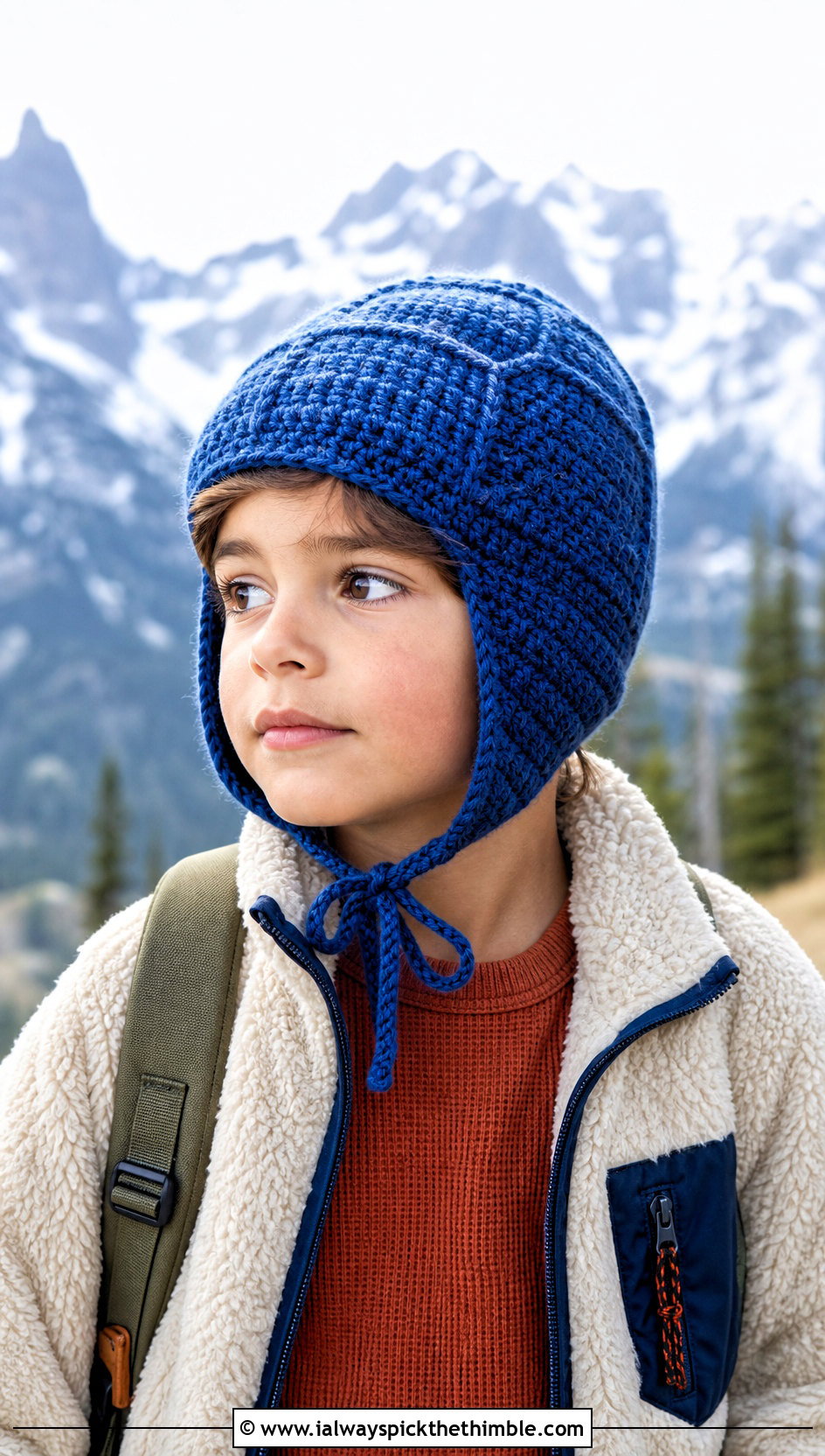Crochet Aviator Hat With Sherpa Jacket - 25 childrens crochet hats outfit ideas
