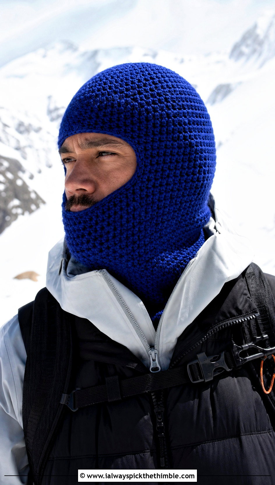 Crochet Balaclava Hat With Technical Shell - 25 mens crochet hat outfit ideas