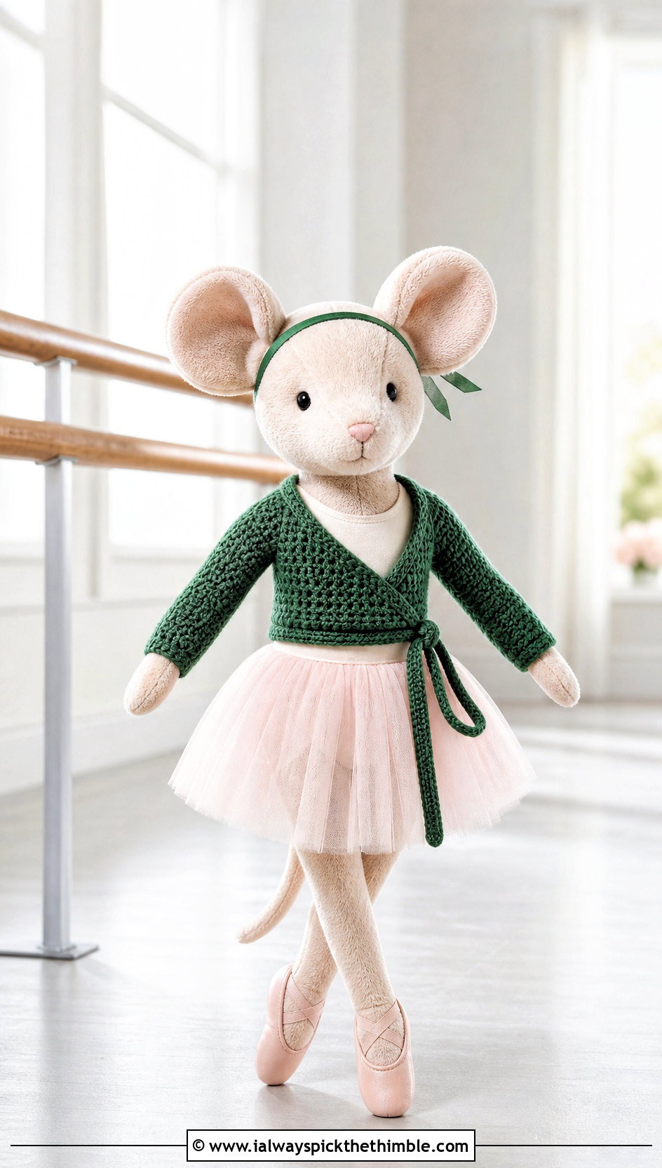 Crochet Ballet Wrap Cardigan With Tulle Skirt - 25 crochet clothes for stuffed animals outfit ideas