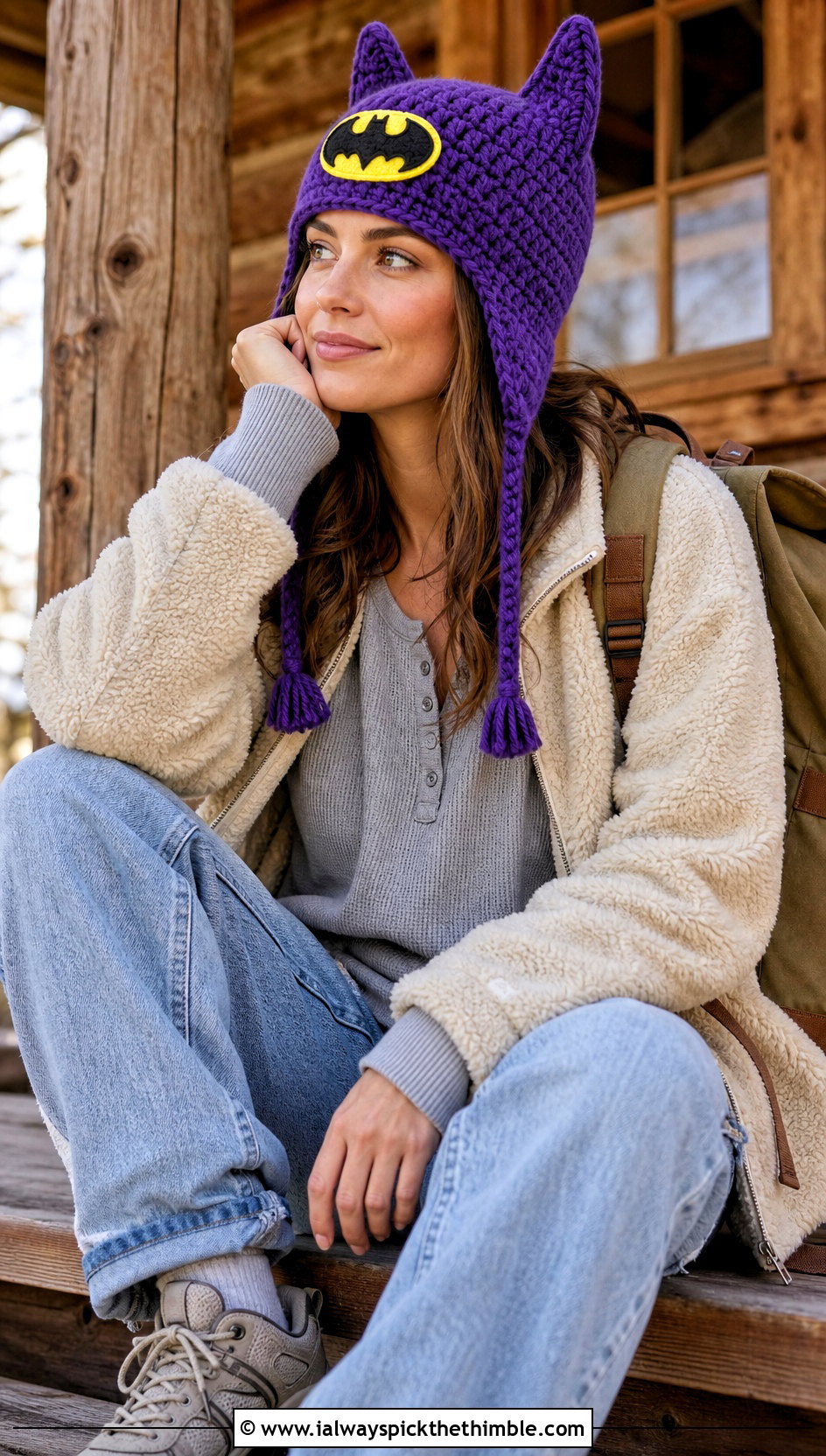 Crochet Batman Earflap Beanie With Sherpa Jacket - 25 crochet batman beanie outfit ideas