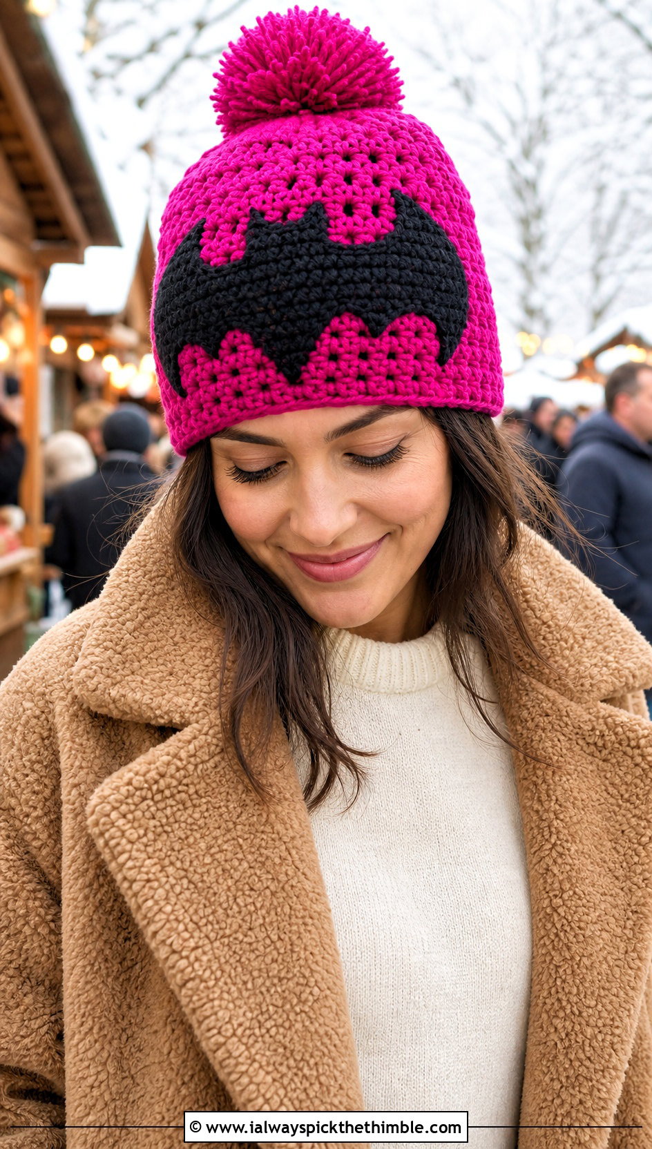 Crochet Batman Pom Pom Hat With Teddy Coat - 25 crochet batman hat outfit ideas
