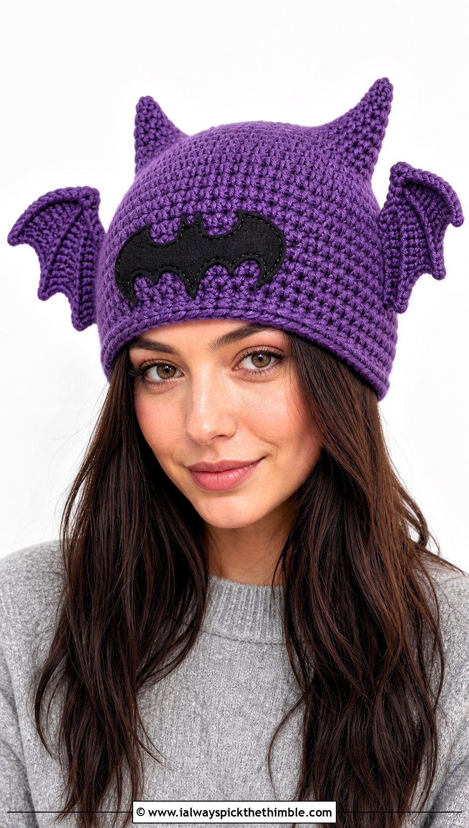 Crochet Batman Winged Beanie With Monochrome Outfit - 25 crochet batman hat outfit ideas
