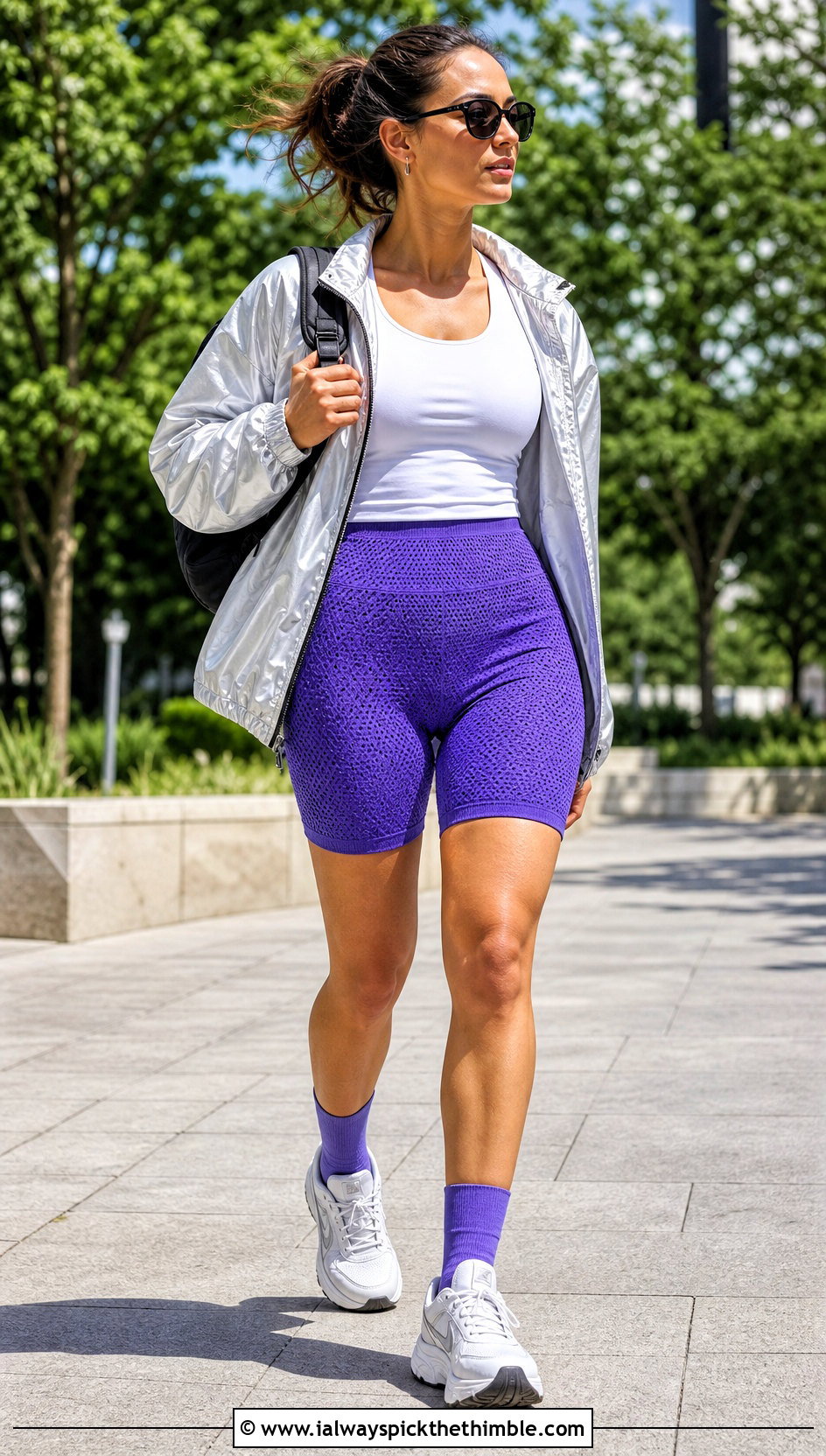 Crochet Bike Short Pants With Windbreaker - 25 crochet short pants outfit ideas
