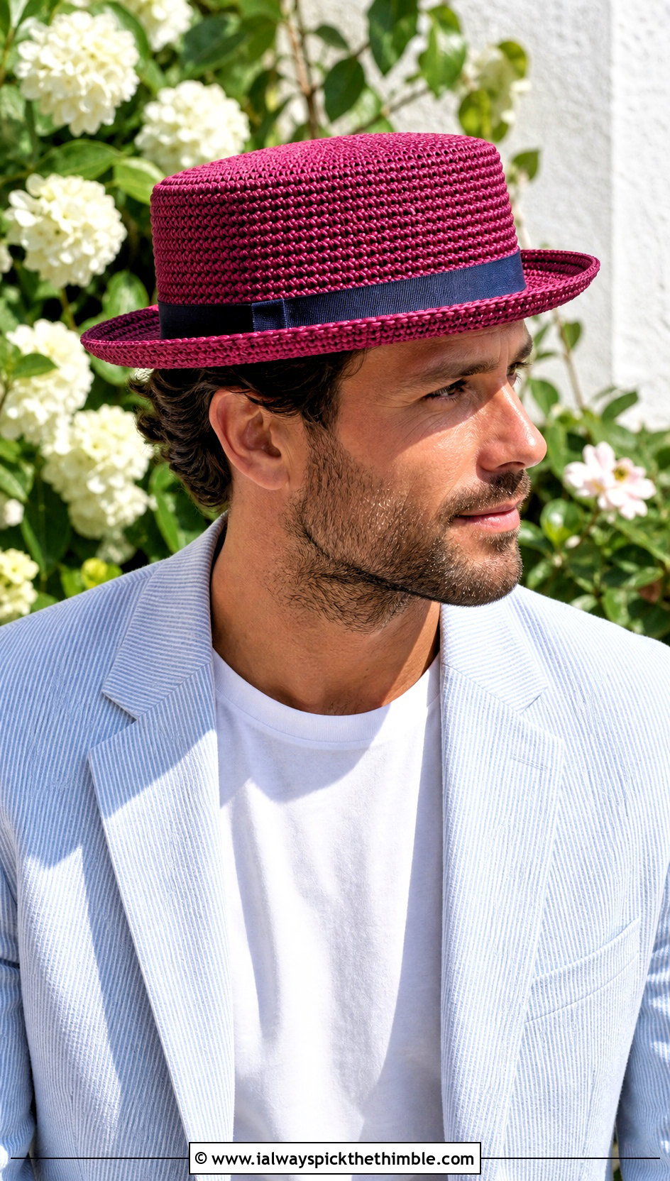 Crochet Boater Hat With Seersucker Suit - 25 mens crochet hat outfit ideas