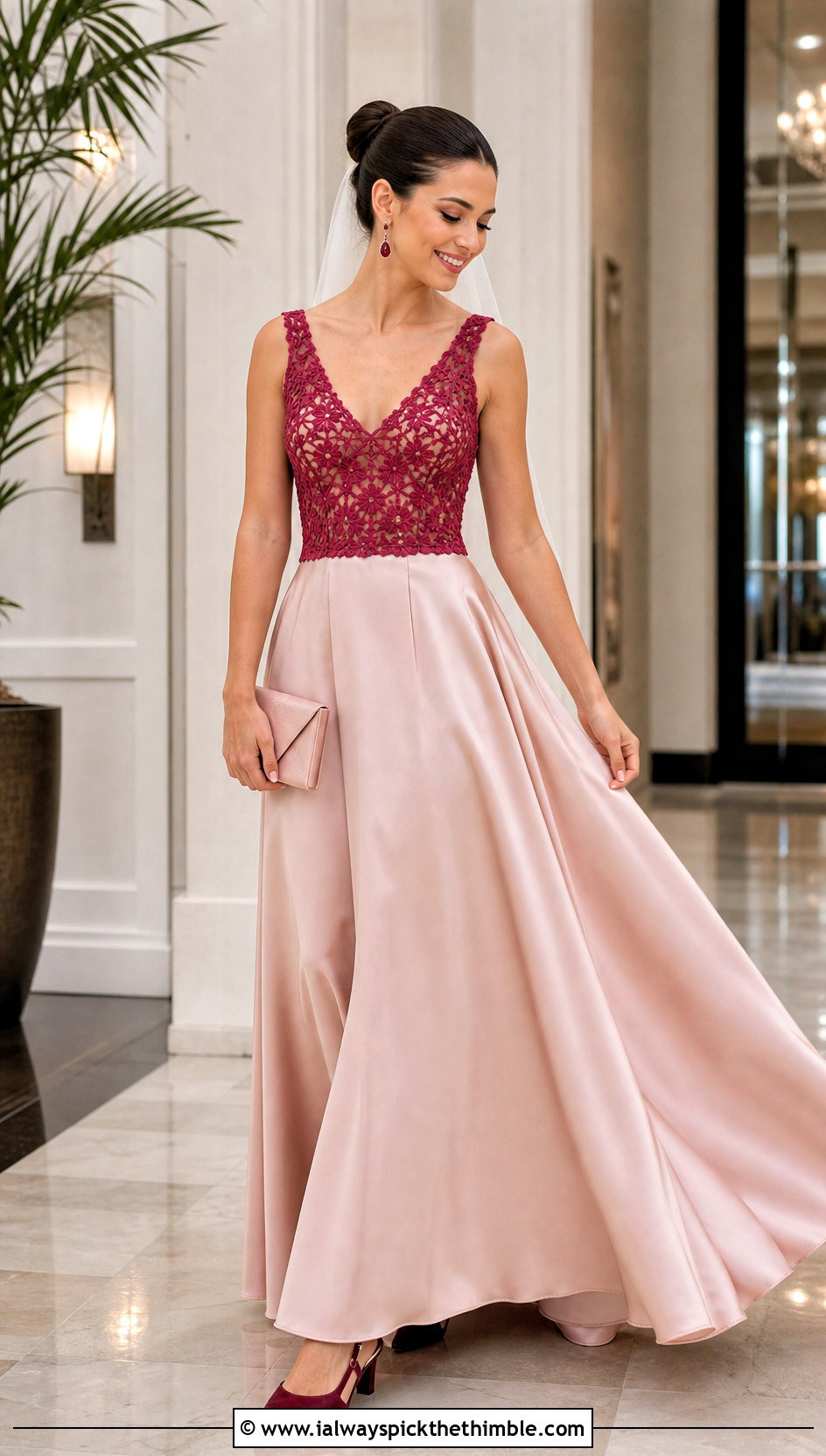 Crochet Bodice Bridal Dress With Satin Skirt - 20 crochet bridal dress outfit ideas