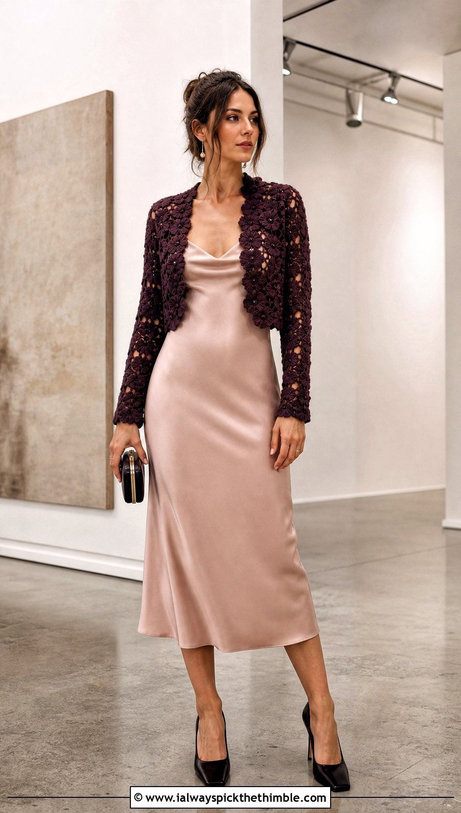 Crochet Bolero With Slip Dress - 25 crochet clothes ideas
