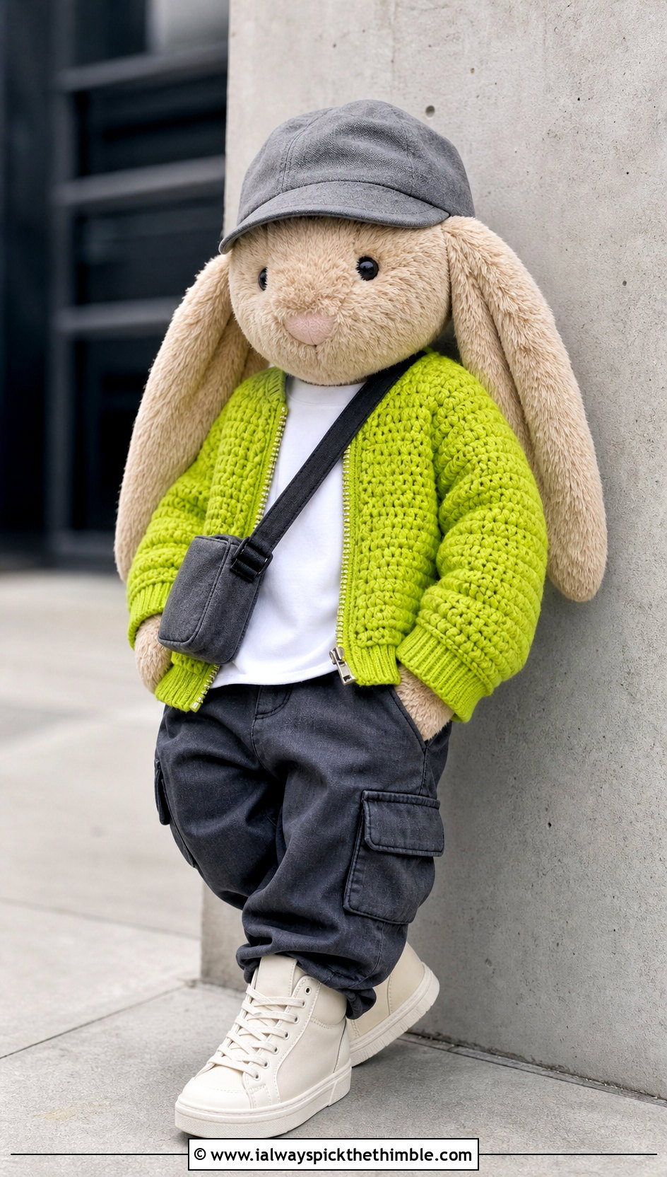 Crochet Bomber Jacket With Cargo Pants - 25 crochet jellycat clothes and outfit ideas