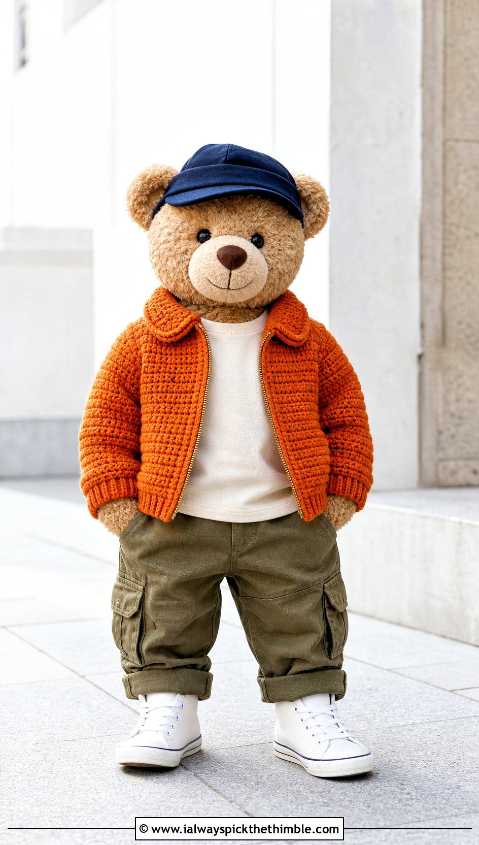 Crochet Bomber Jacket With Cargo Pants - 25 crochet teddy clothes and outfit ideas
