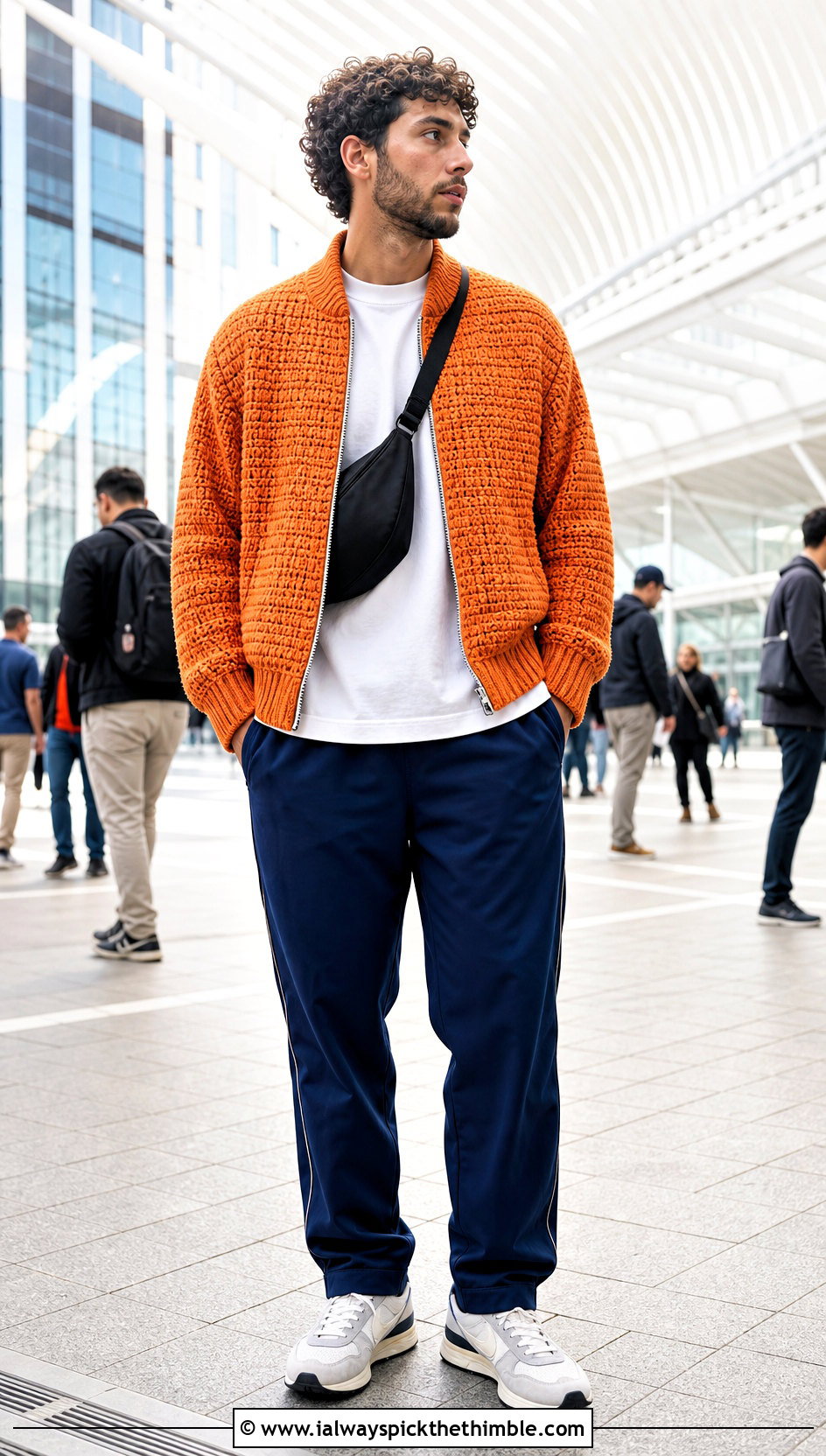 Crochet Bomber Jacket With Track Pants - 20 crochet clothes men ideas