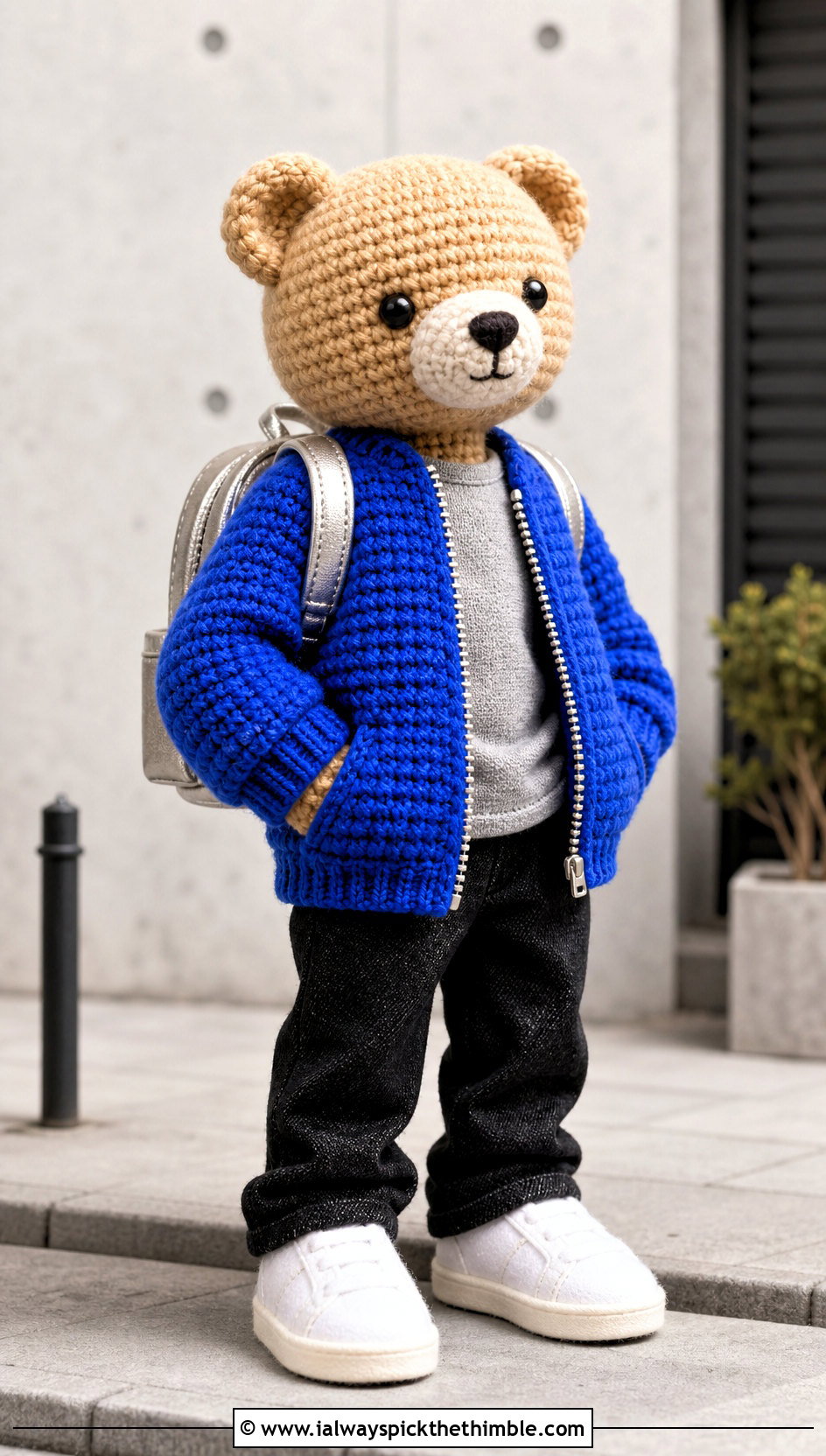 Crochet Bomber Jacket for Amigurumi - 15 Clothes For Amigurumi outfit ideas