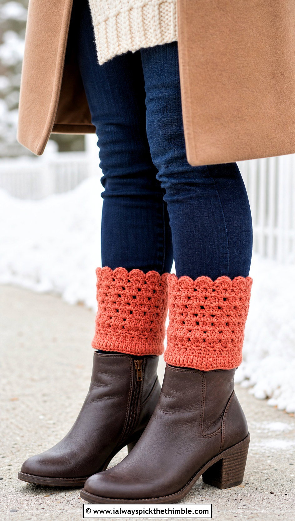 Crochet Boot Cuff Leg Warmers With Skinny Jeans - 20 aesthetic crochet leg warmers outfit ideas