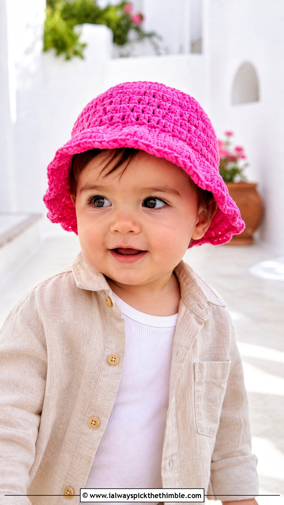 Crochet Bucket Hat With Linen Set - 15 12 month old crochet hat outfit ideas