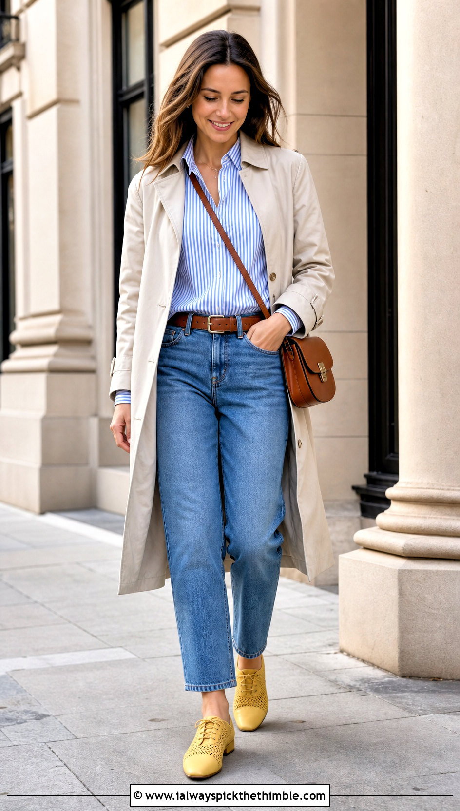Crochet Cap Toe Oxfords With Straight Leg Jeans - 15 Crochet Oxford Shoes outfit ideas