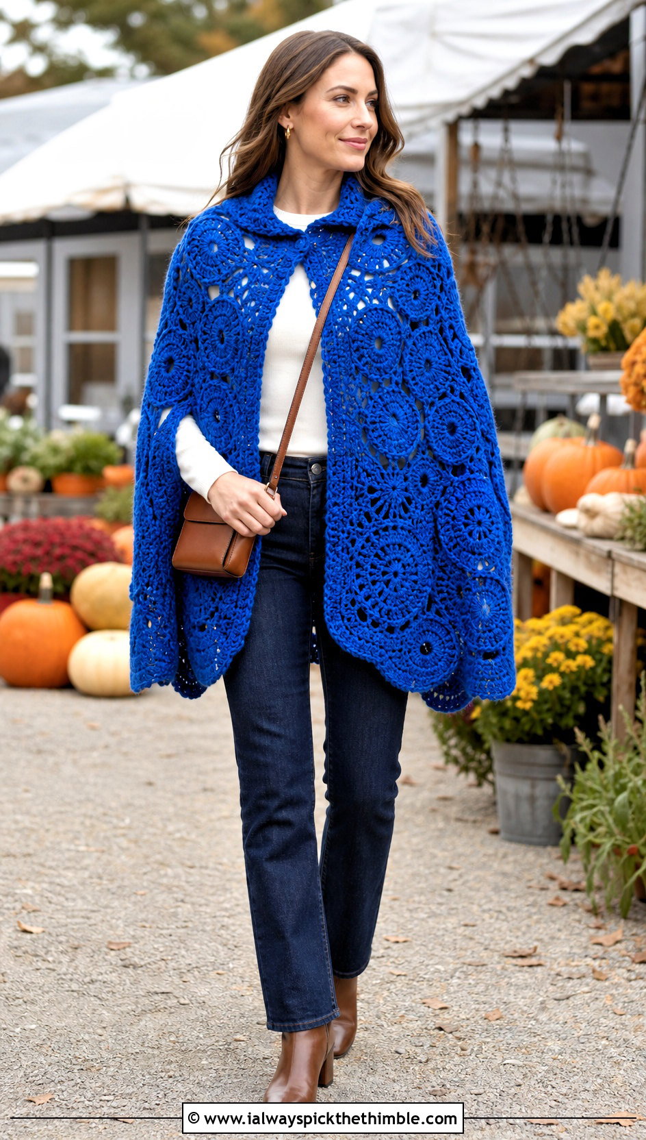 Crochet Cape With Jeans And Ankle Boots - 25 crochet clothes ideas