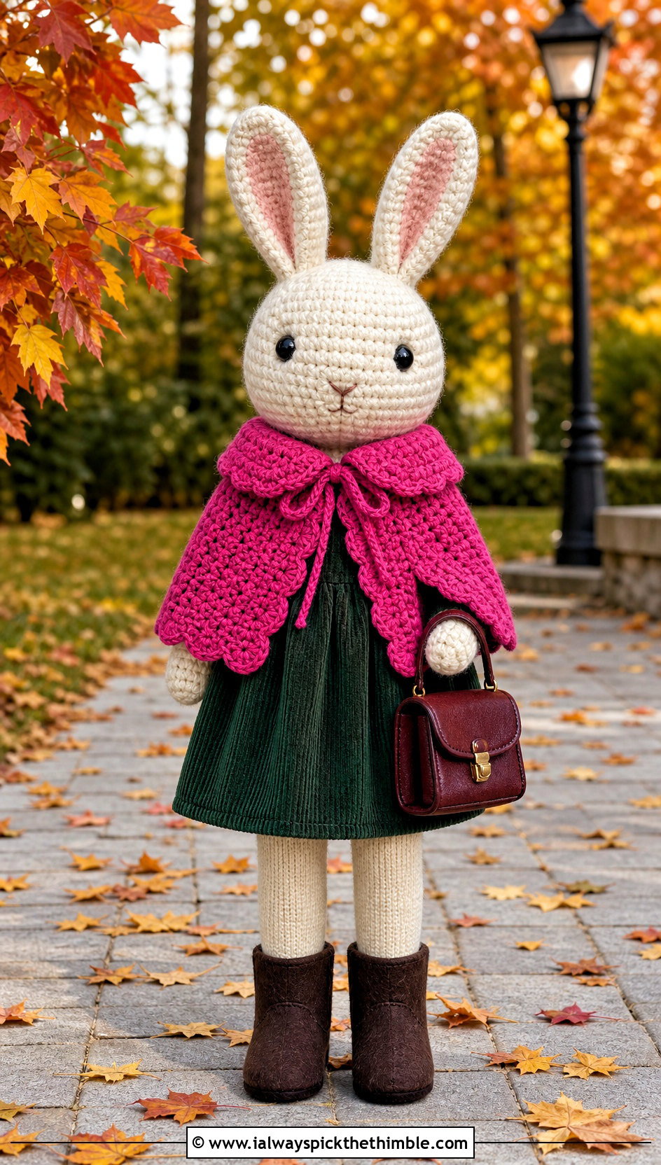 Crochet Cape and Corduroy Dress for Amigurumi - 15 Clothes For Amigurumi outfit ideas