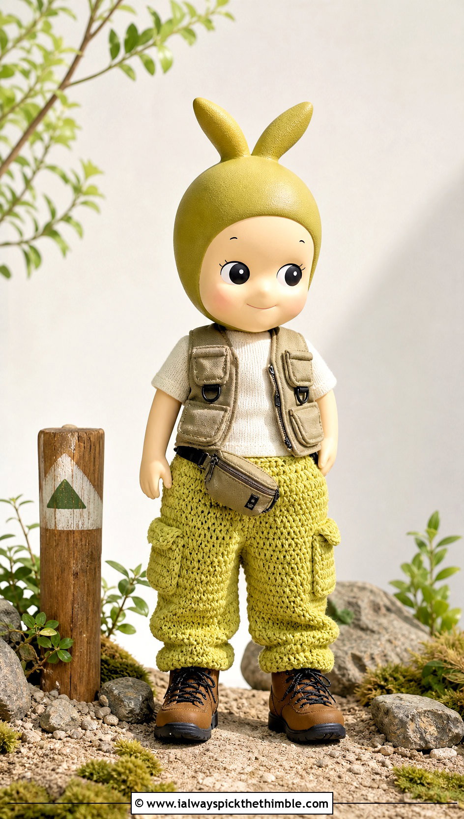Crochet Cargo Pants With Utility Vest - 20 Crochet Sonny Angel Pants outfit ideas