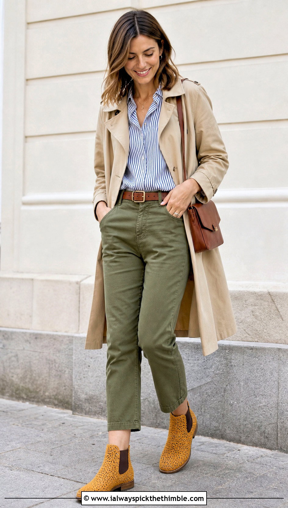 Crochet Chelsea Boots With Cropped Chinos - 25 crochet boots outfit ideas