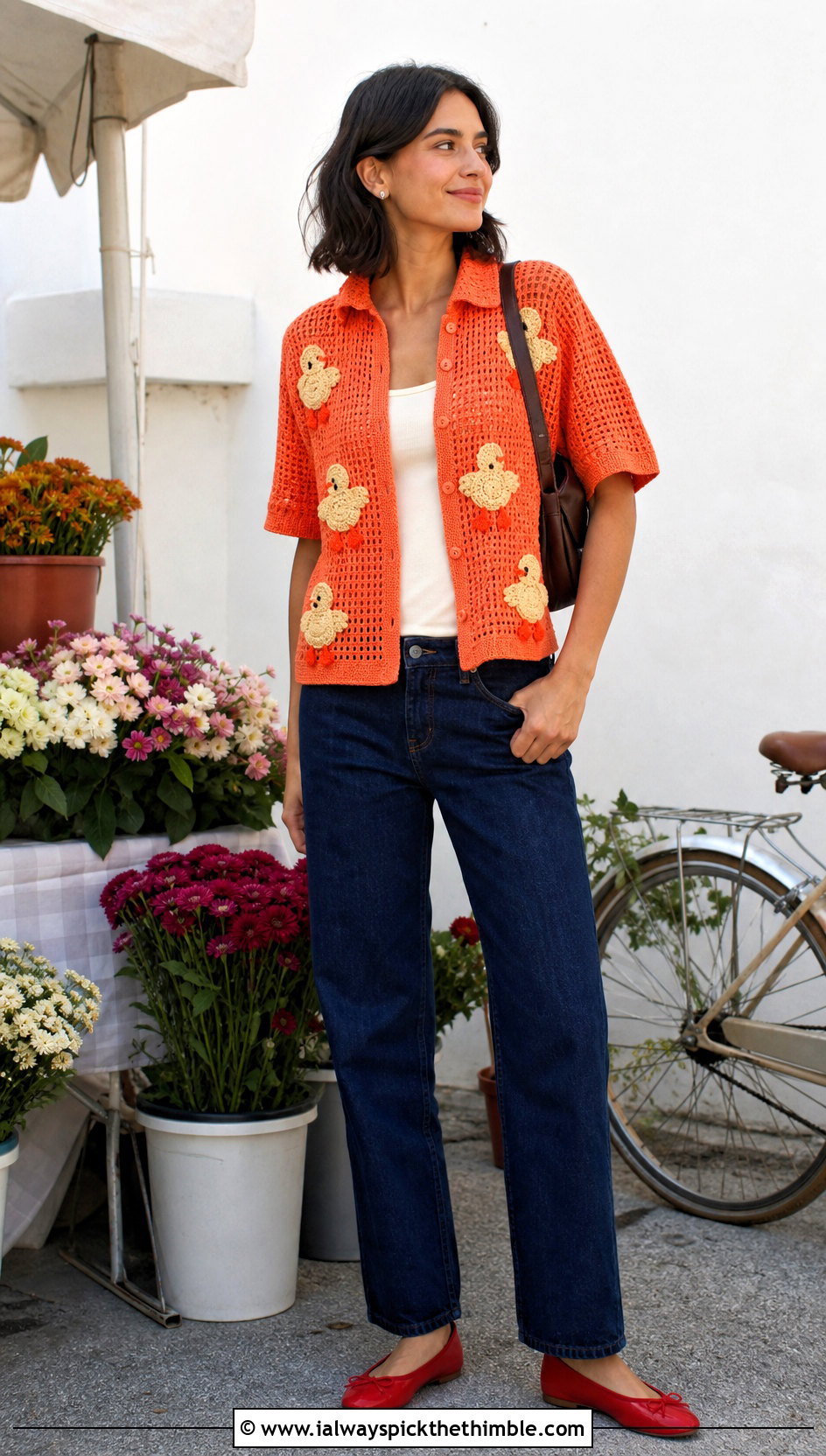 Crochet Chick Bode Shirt With Straight Leg Jeans - 20 Bode Crochet Shirt outfit ideas