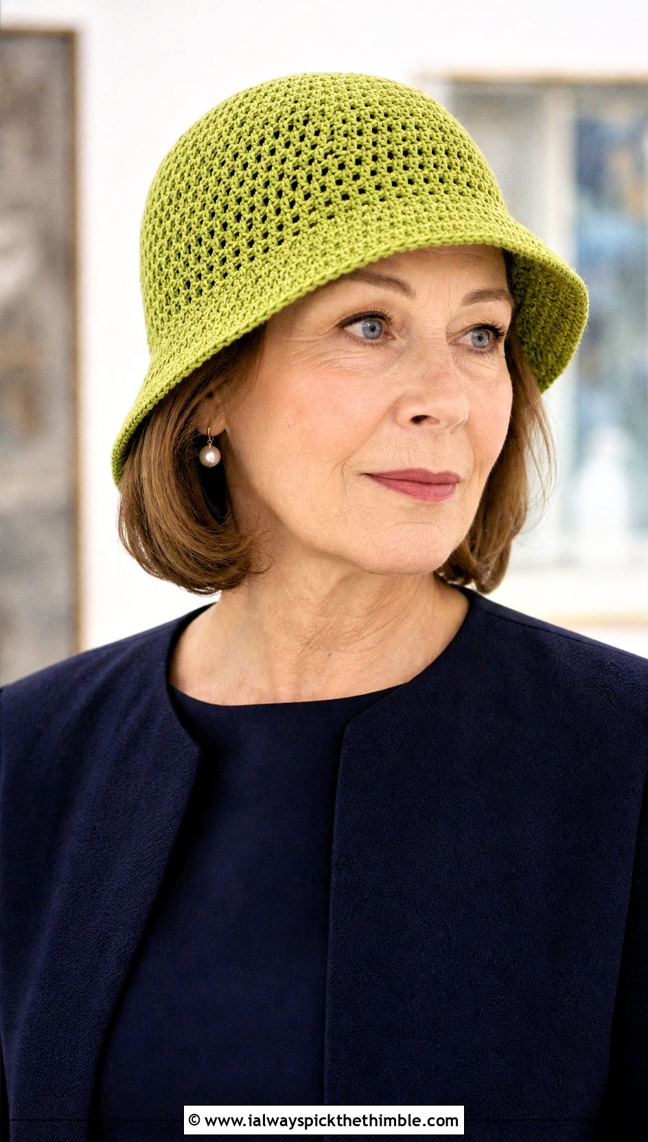 Crochet Cloche Hat With Midi Dress - 15 Easy Crochet Hats For Women outfit ideas
