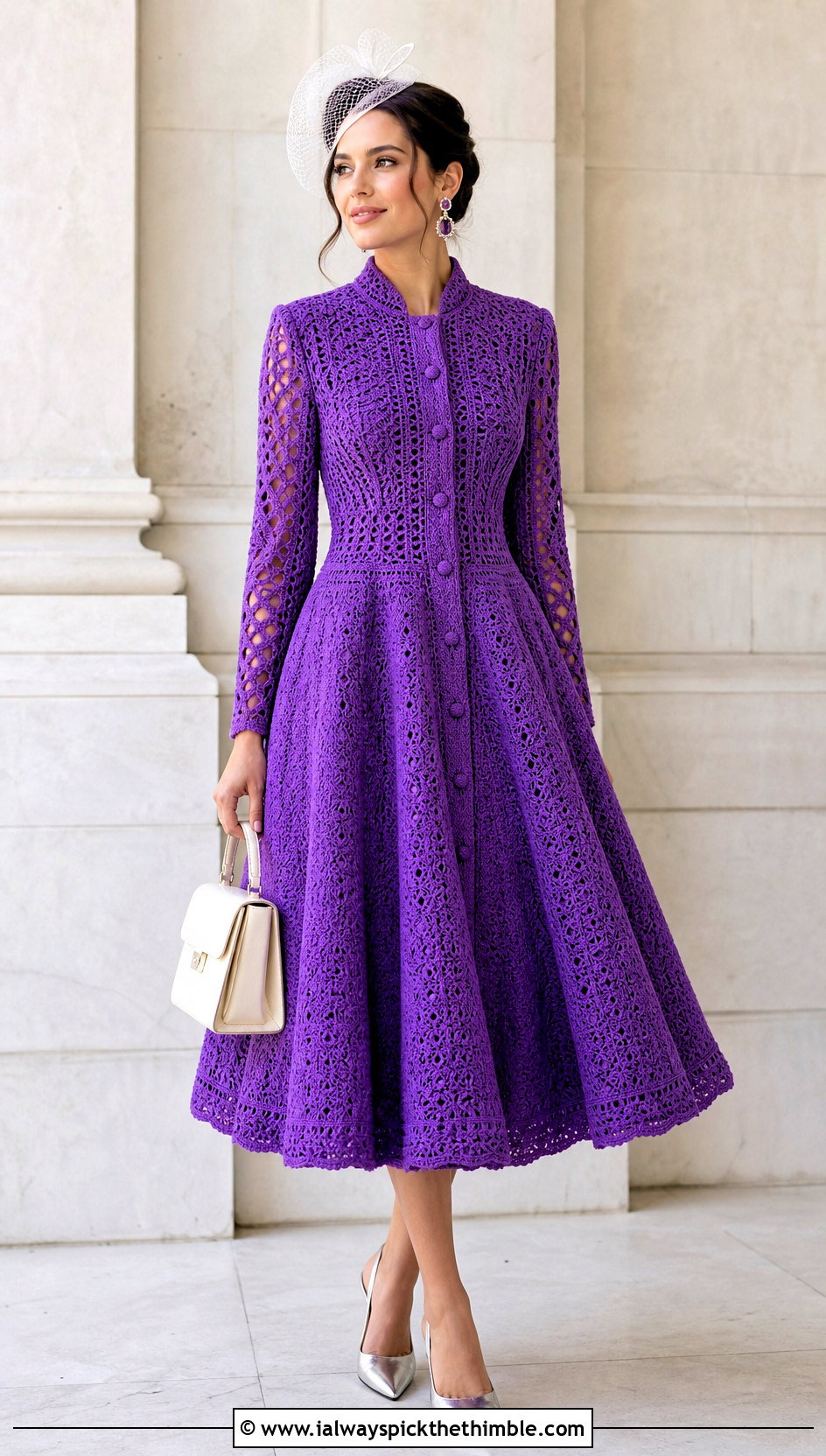 Crochet Coat Wedding Dress With Slingback Heels - 25 crochet wedding dresses outfit ideas