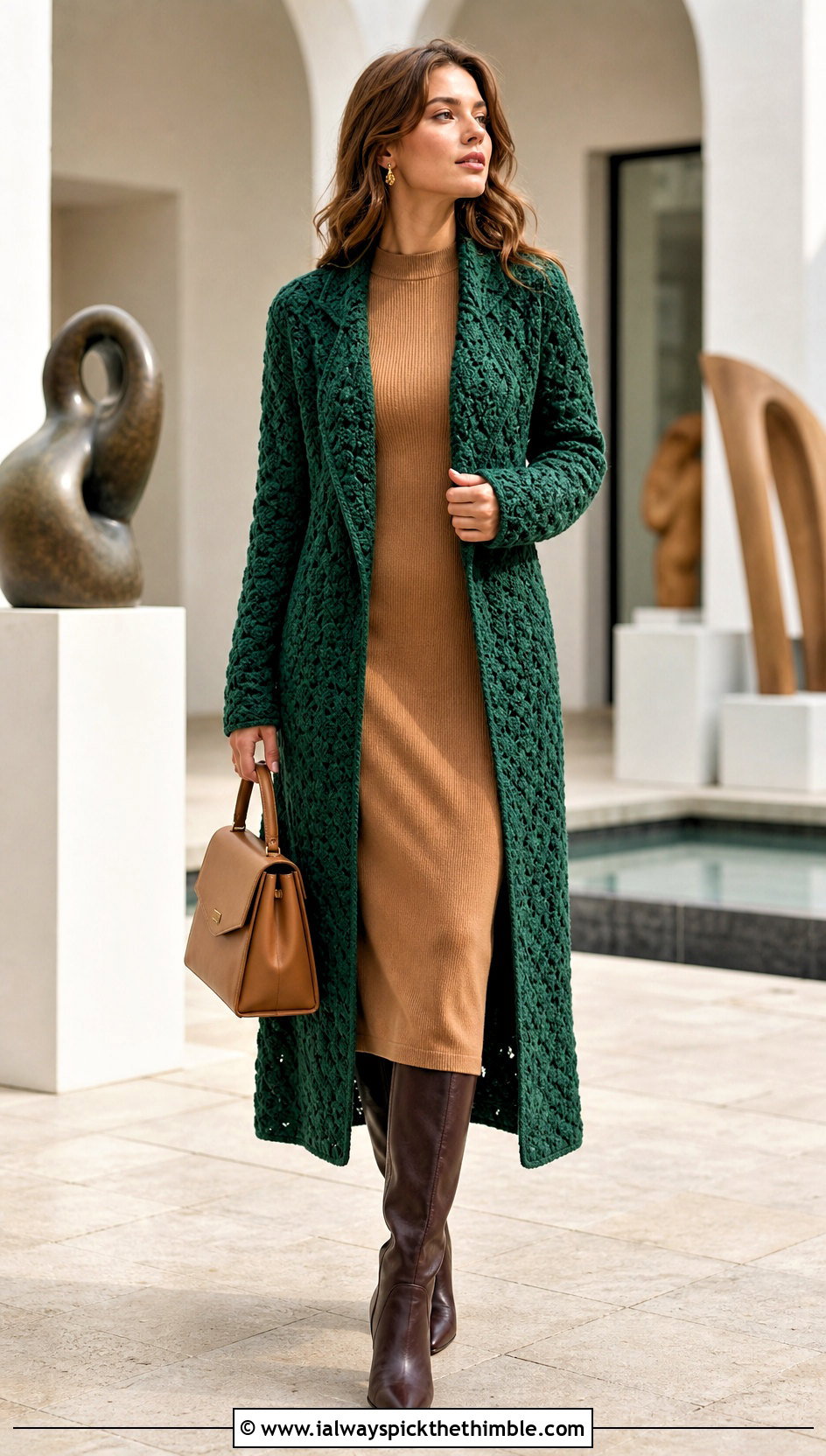 Crochet Coatigan With Knit Dress - 25 crochet taylor swift cardigan outfit ideas
