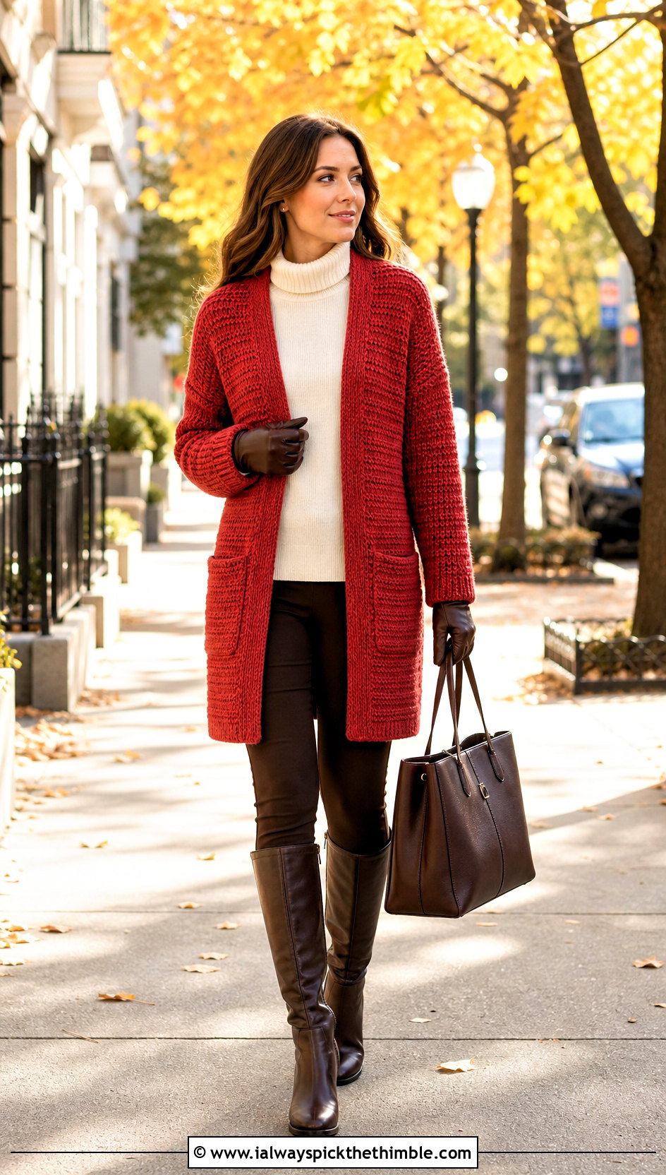 Crochet Coatigan With Leggings And Riding Boots - 20 unique crochet cardigan outfit ideas