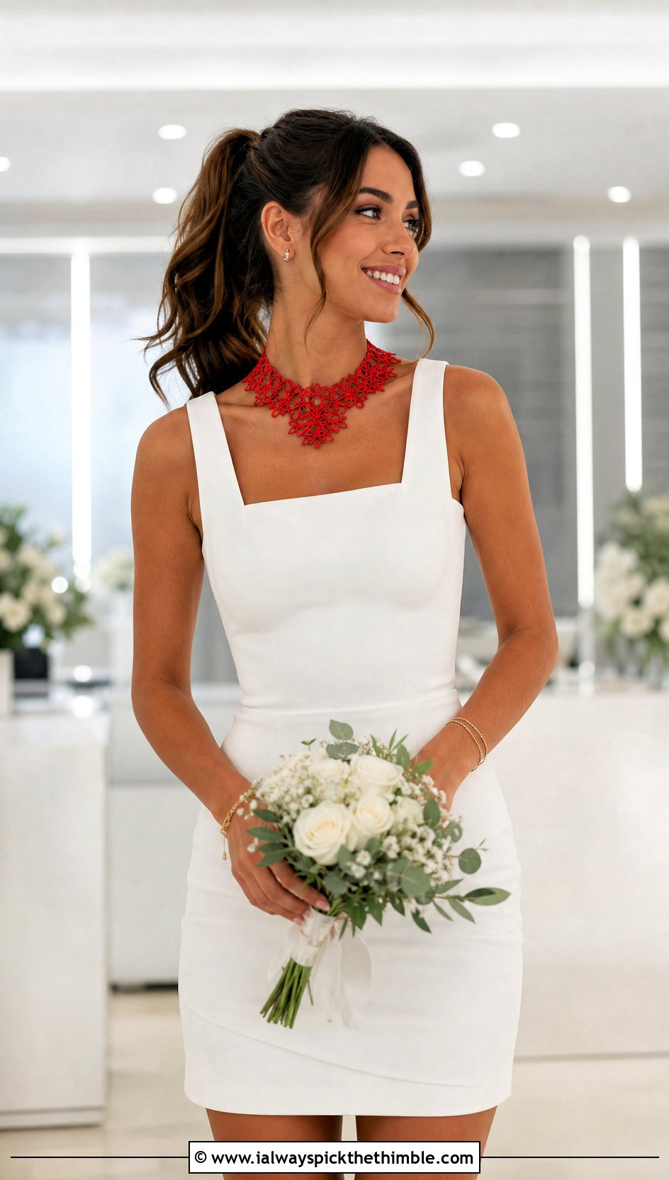 Crochet Collar Necklace With Reception Mini Wedding Dress - 15 crochet collar for wedding dress diy outfit ideas