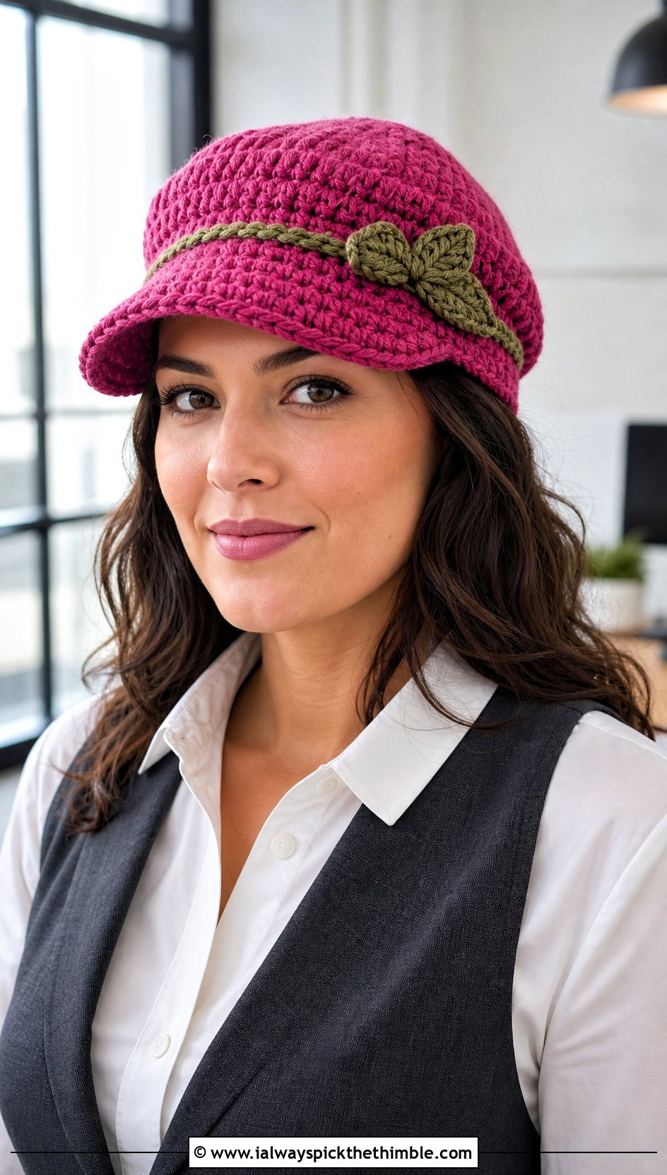 Crochet Corn Newsboy Cap With Tailored Vest - 15 Crochet Corn Hat outfit ideas