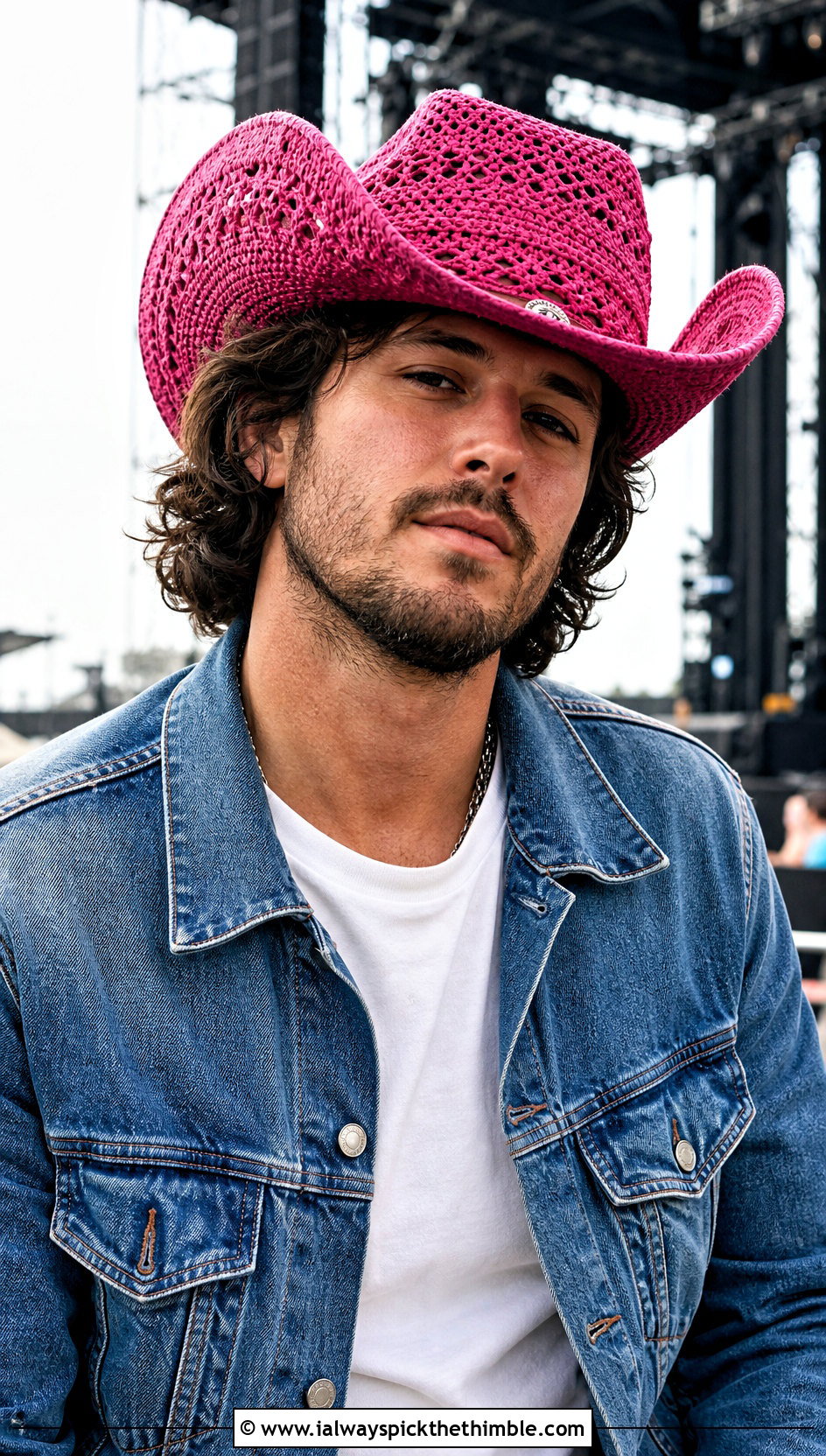 Crochet Cowboy Hat With Double Denim Outfit - 15 Crochet Mens Hat With Brim outfit ideas