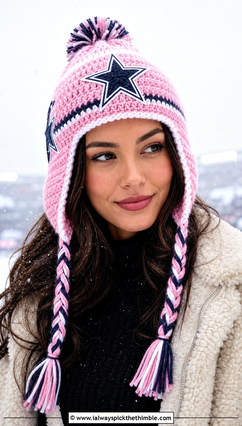 Crochet Dallas Cowboys Earflap Hat With Sherpa Jacket Outfit - 20 Crochet Dallas Cowboys Hat outfit ideas
