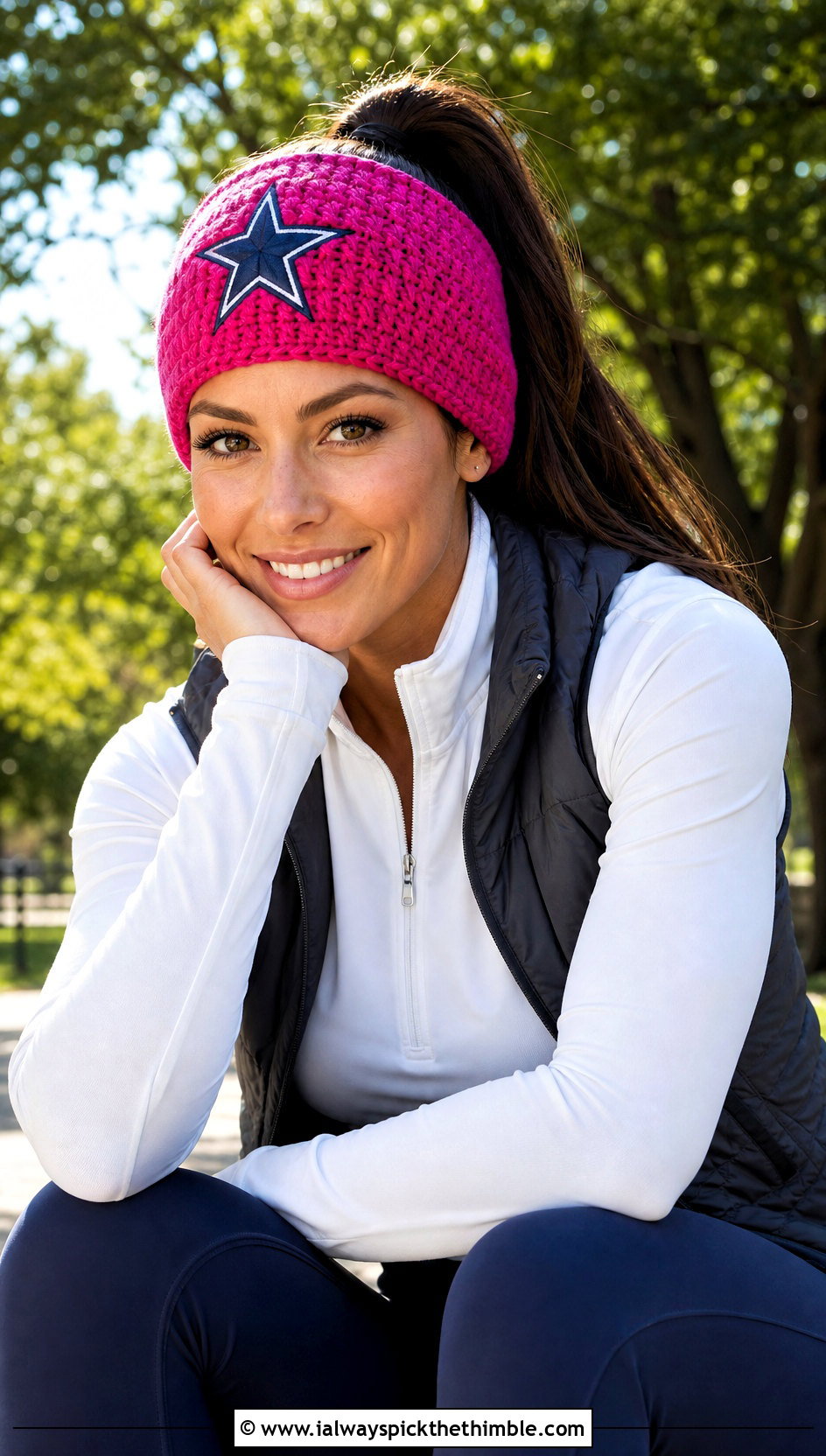 Crochet Dallas Cowboys Ponytail Beanie With Leggings Outfit - 20 Crochet Dallas Cowboys Hat outfit ideas
