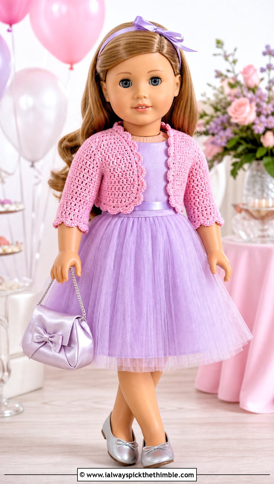 Crochet Doll Bolero With Tulle Dress - 20 Dolls Crochet Clothes and outfit ideas