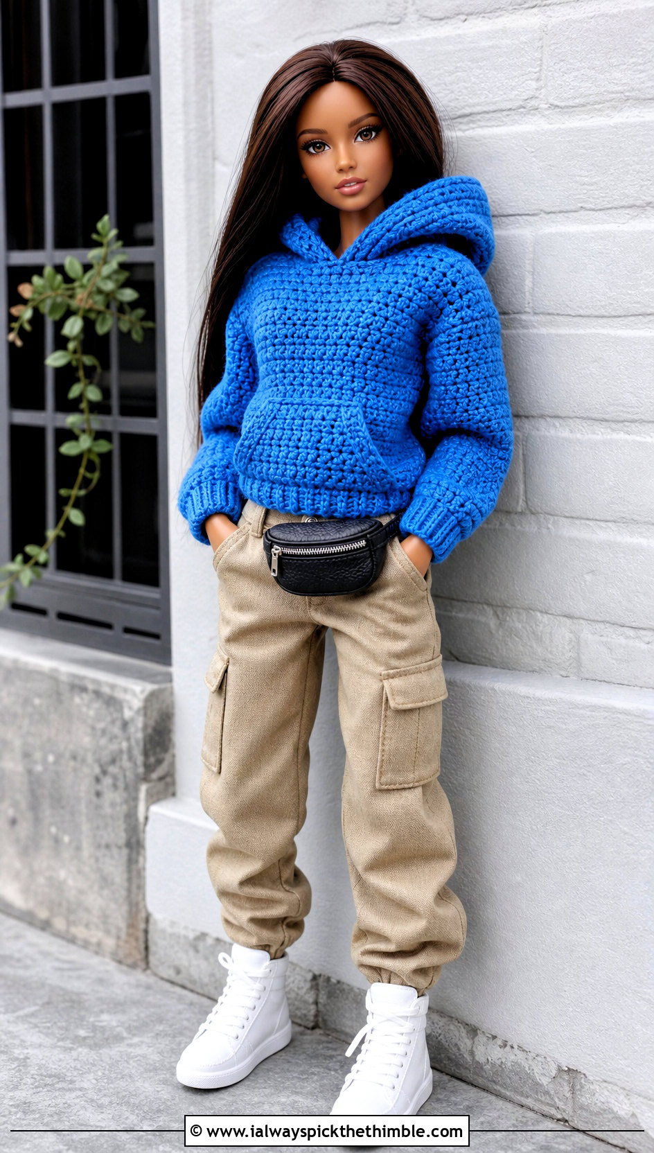 Crochet Doll Hoodie With Cargo Pants - 20 Dolls Crochet Clothes and outfit ideas