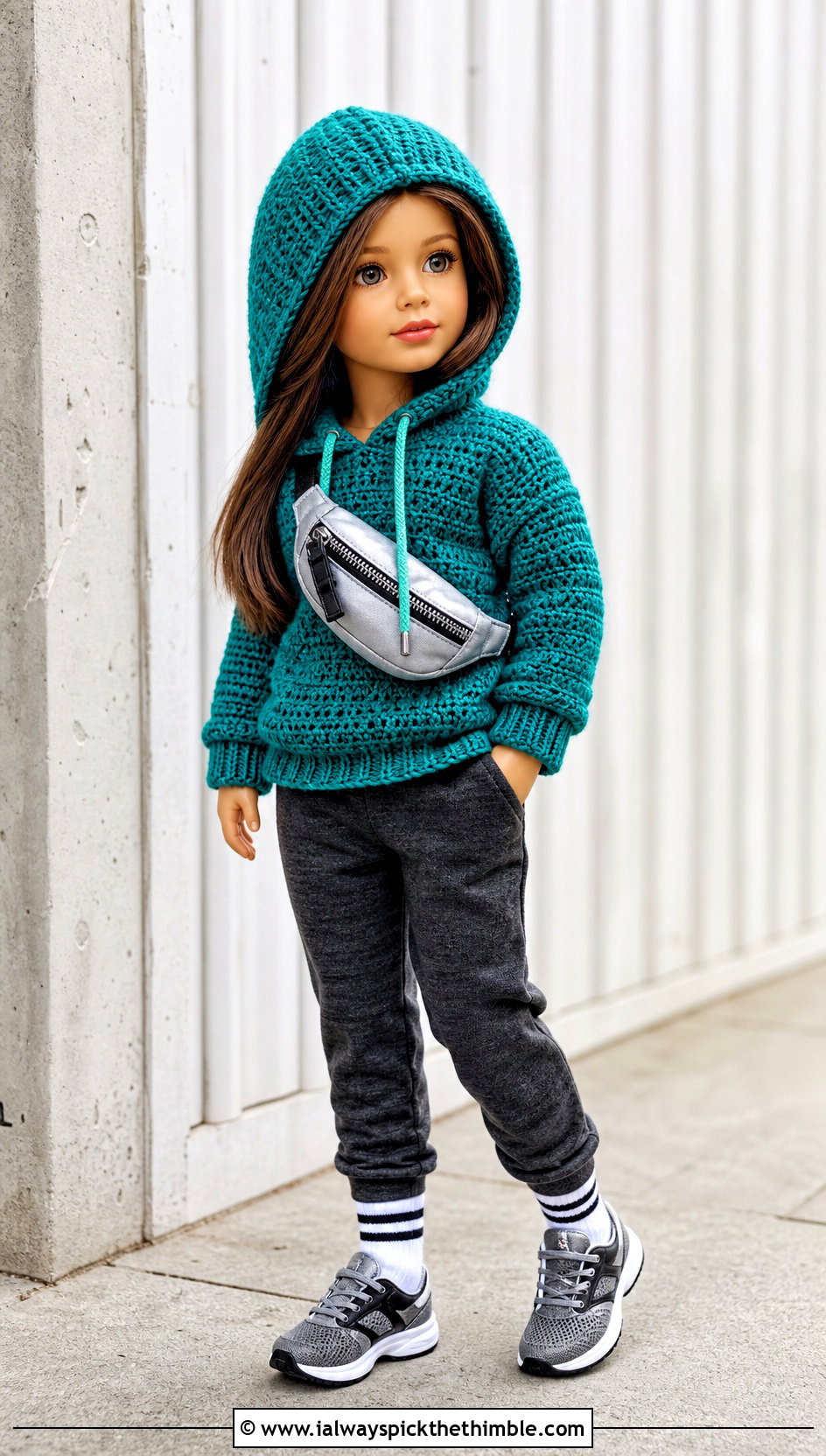 Crochet Doll Hoodie With Jogger Pants - 15 Crochet Doll Clothes English outfit ideas