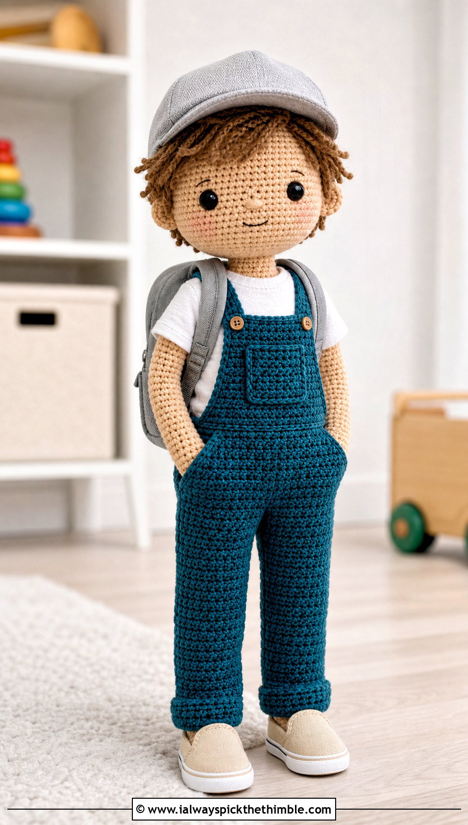 Crochet Doll Overalls With Cotton T Shirt - 20 Dolls Crochet Clothes and outfit ideas