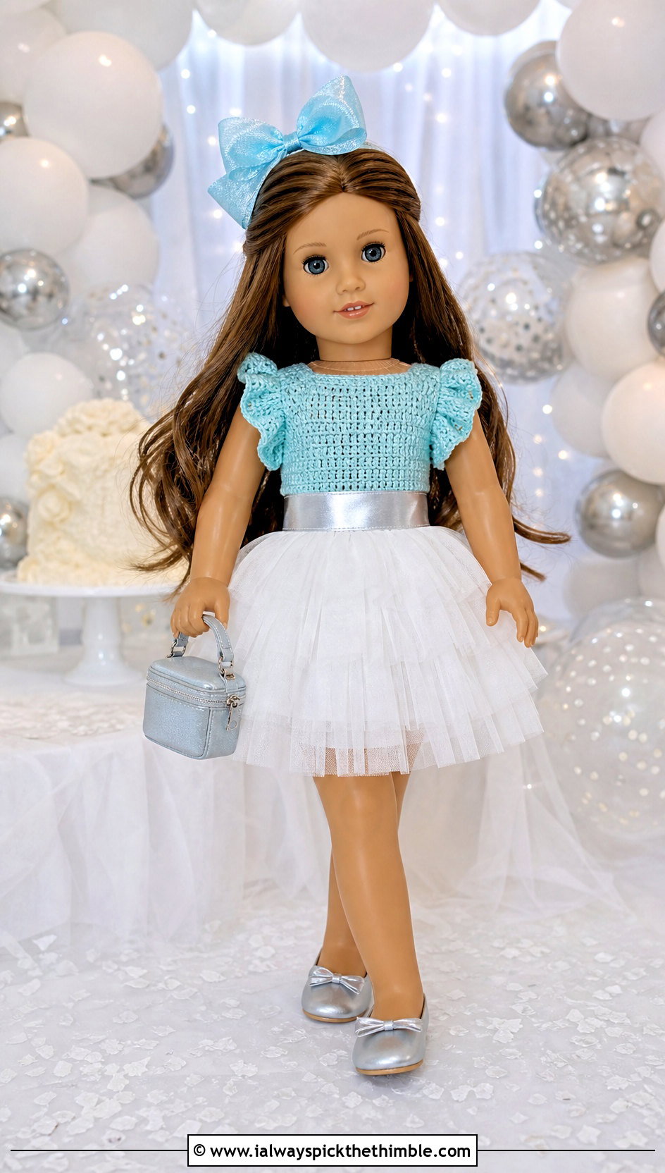 Crochet Doll Ruffle Blouse With Tulle Skirt - 15 Crochet Doll Clothes English outfit ideas