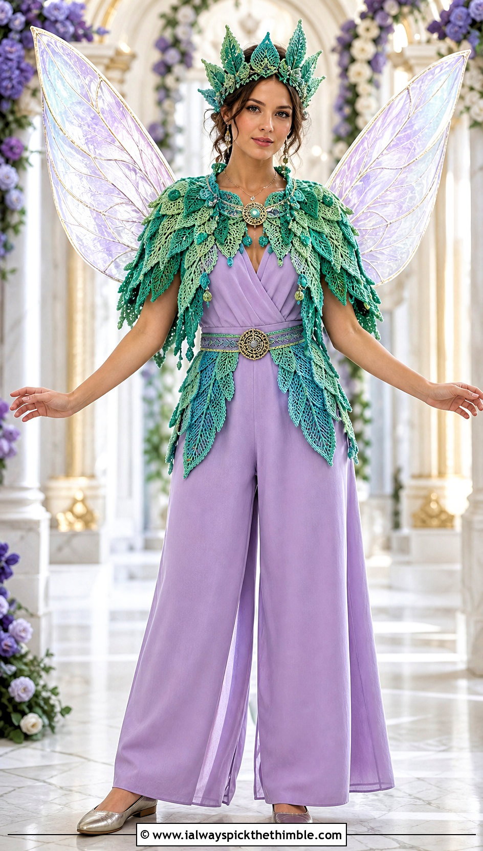 Crochet Fairy Crown Costume With Jumpsuit - 25 crochet fairy costume outfit ideas