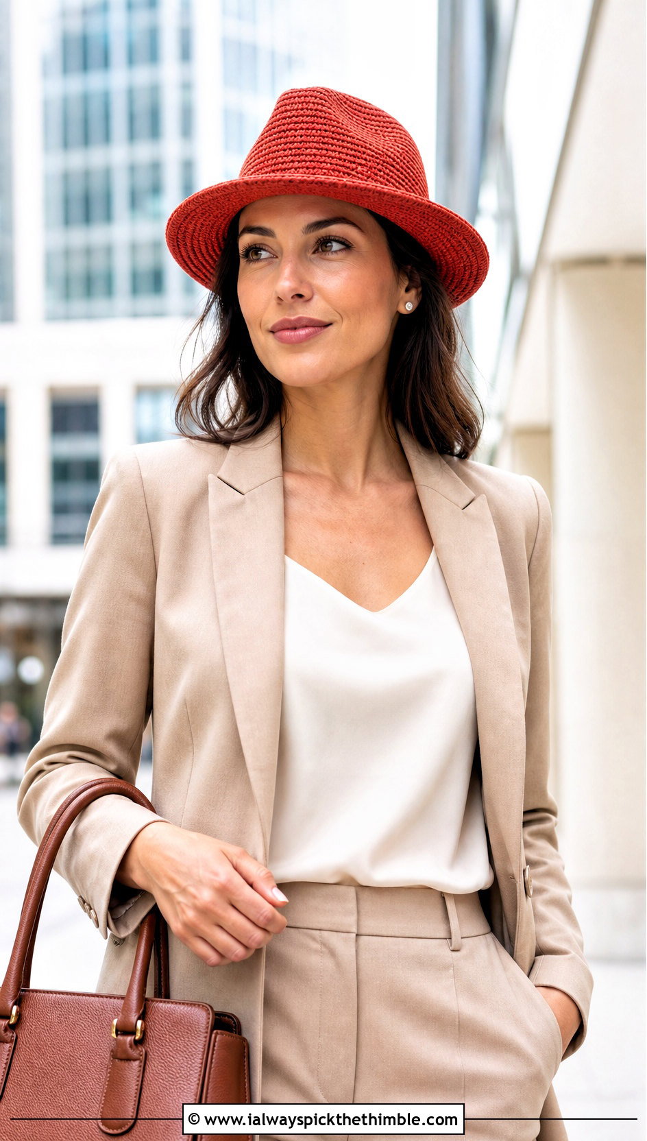 Crochet Fedora Hat With Summer Workwear - 15 Ladies Crochet Summer Hats outfit ideas