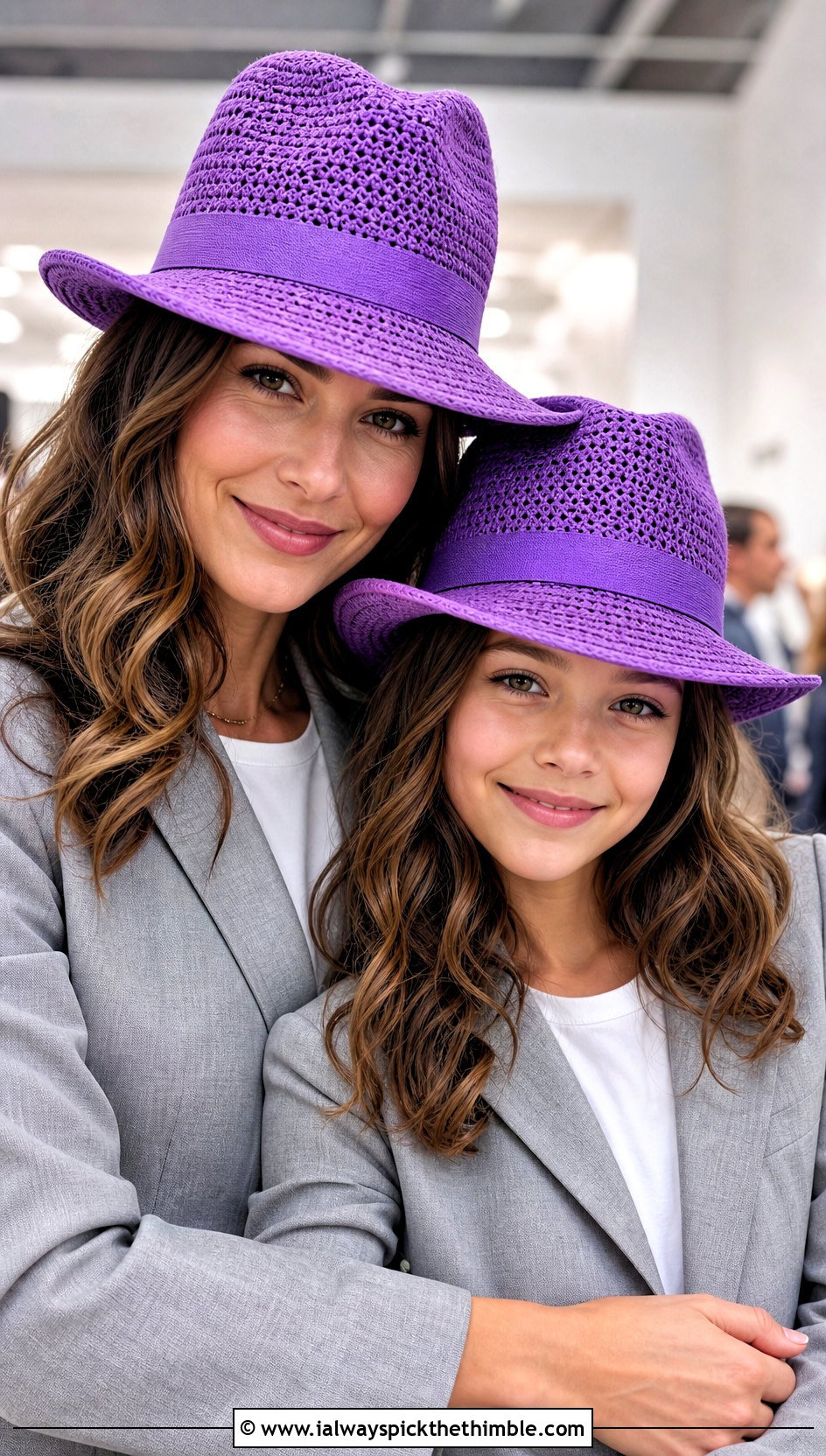 Crochet Fedora With Matching Pantsuits - 20 Mommy And Me Crochet Hats outfit ideas