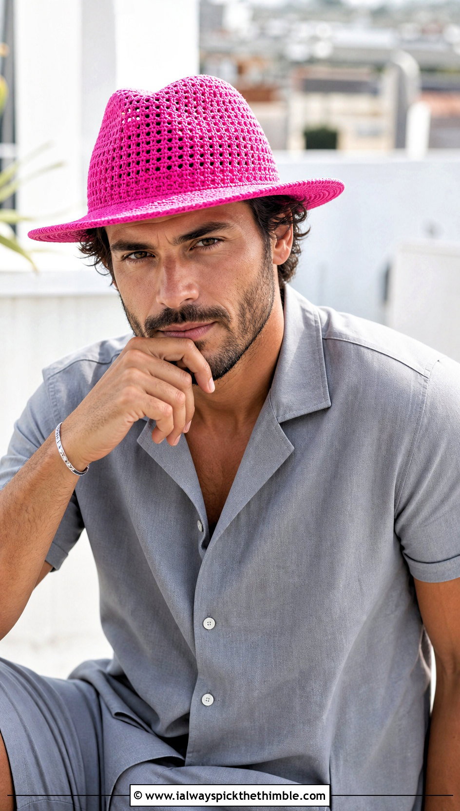 Crochet Fedora With Summer Evening Outfit - 20 crochet hat ideas for men