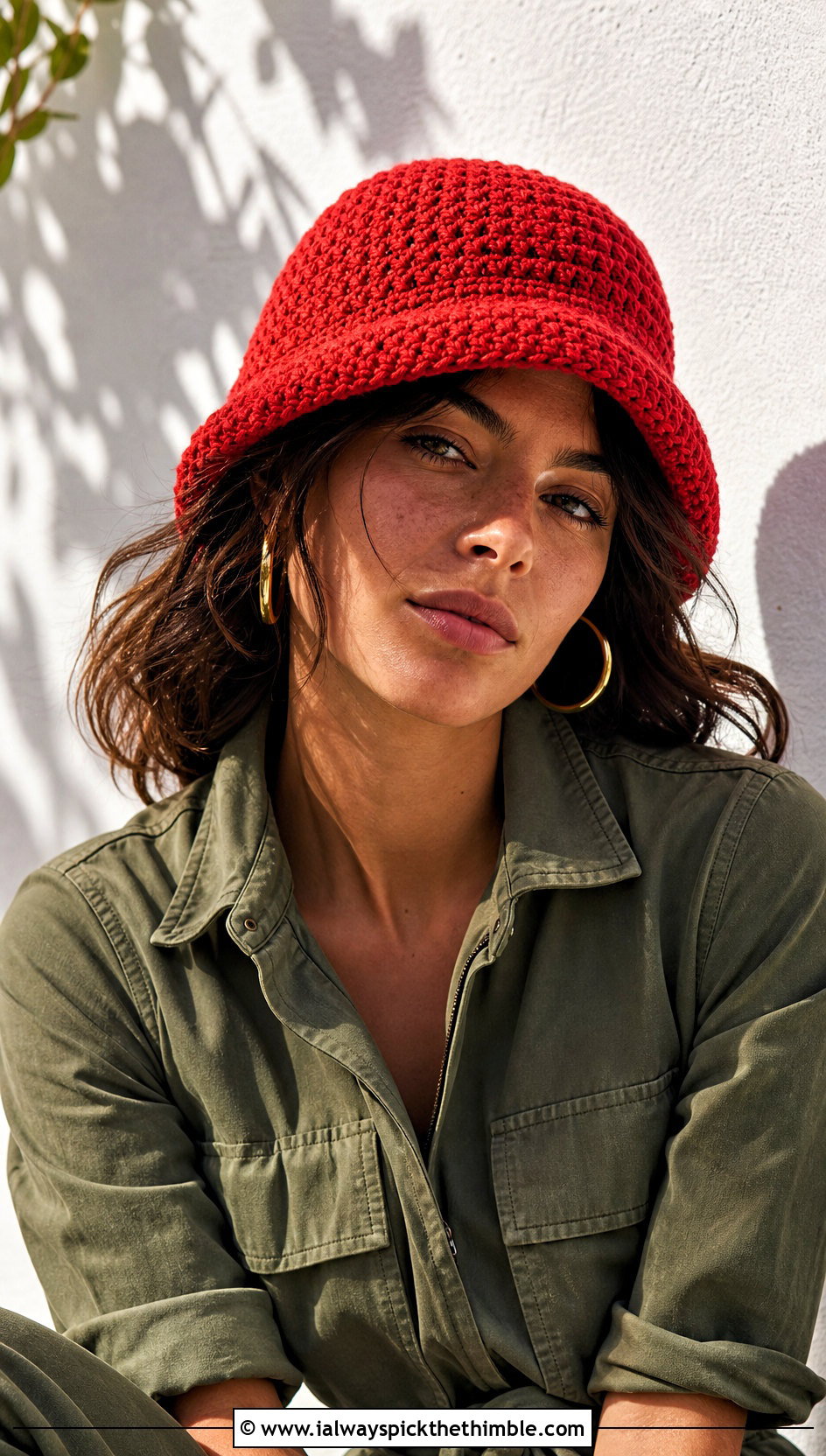 Crochet Fisherman Hat With Utility Jumpsuit - 15 Fun Crochet Hats For Adults outfit ideas