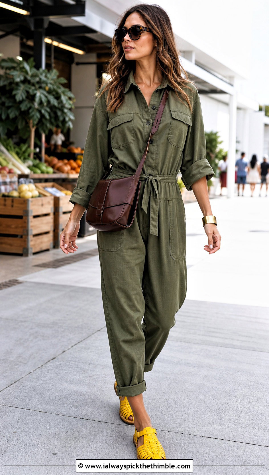 Crochet Fisherman Sandals With Utility Jumpsuit - 25 crochet shoes outfit ideas