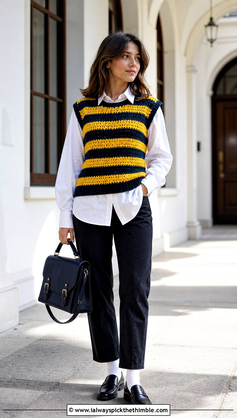 Crochet Freddy Krueger Sweater Vest With White Shirt - 20 crochet freddy krueger sweater outfit ideas