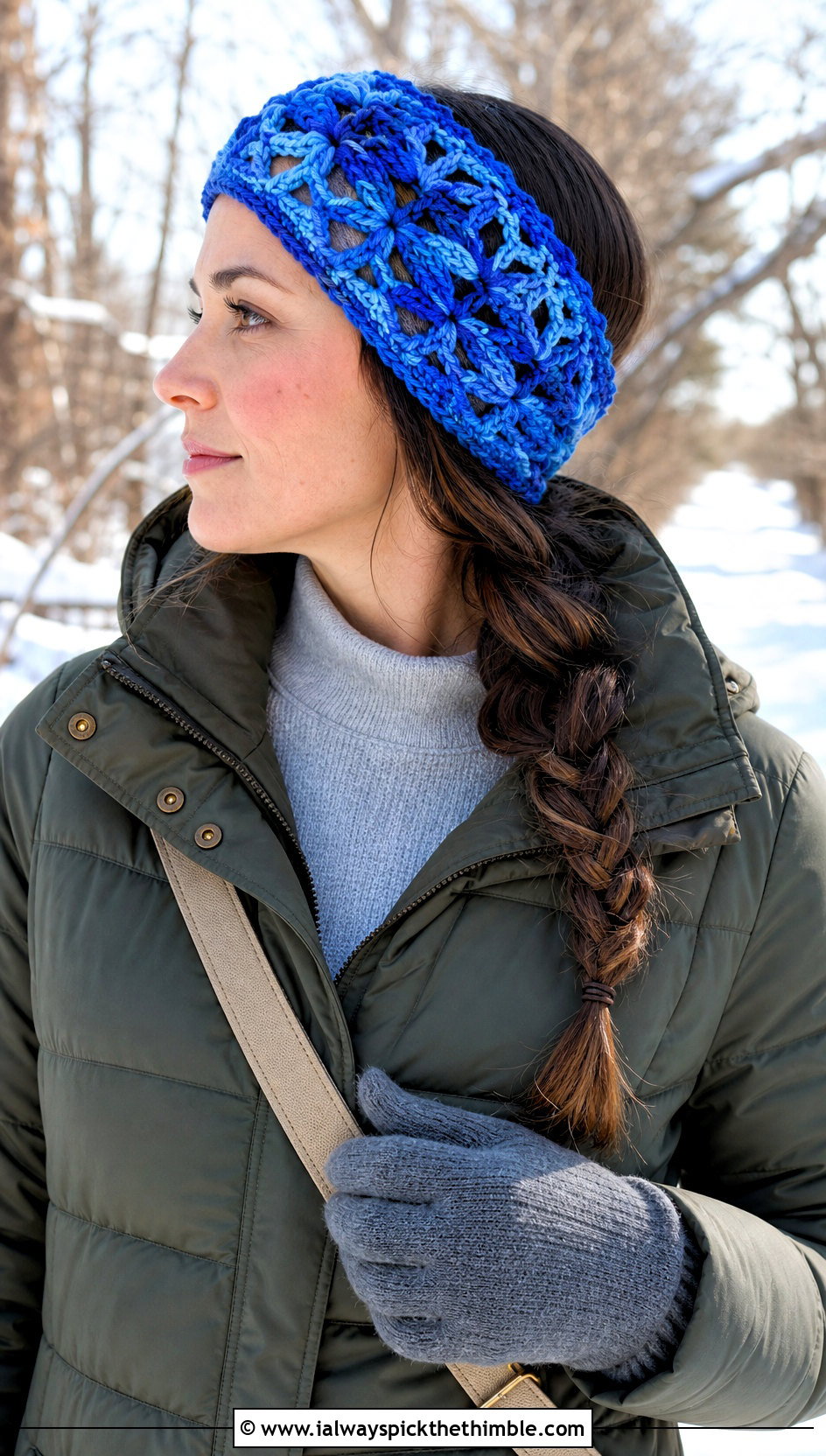 Crochet Frosted Petals Ear Warmer With Parka And Utility Jeans - 15 Crochet Frosted Petals Ear Warmer outfit ideas